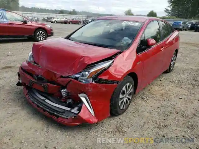 2 Photograph of a damaged car JTDL9RFU7L3014594 TOYOTA PRIUS 2020