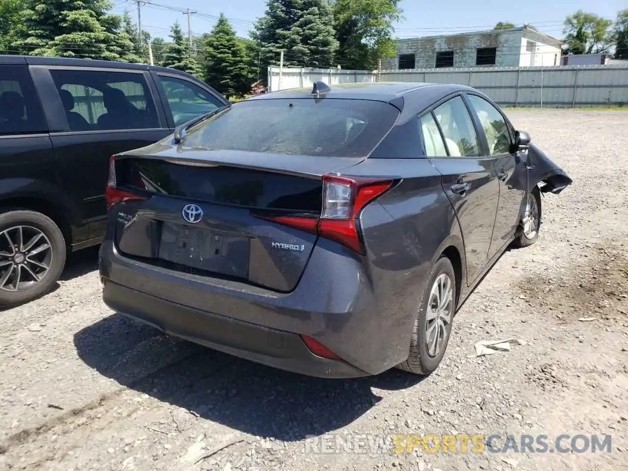 4 Photograph of a damaged car JTDL9RFU7L3015213 TOYOTA PRIUS 2020