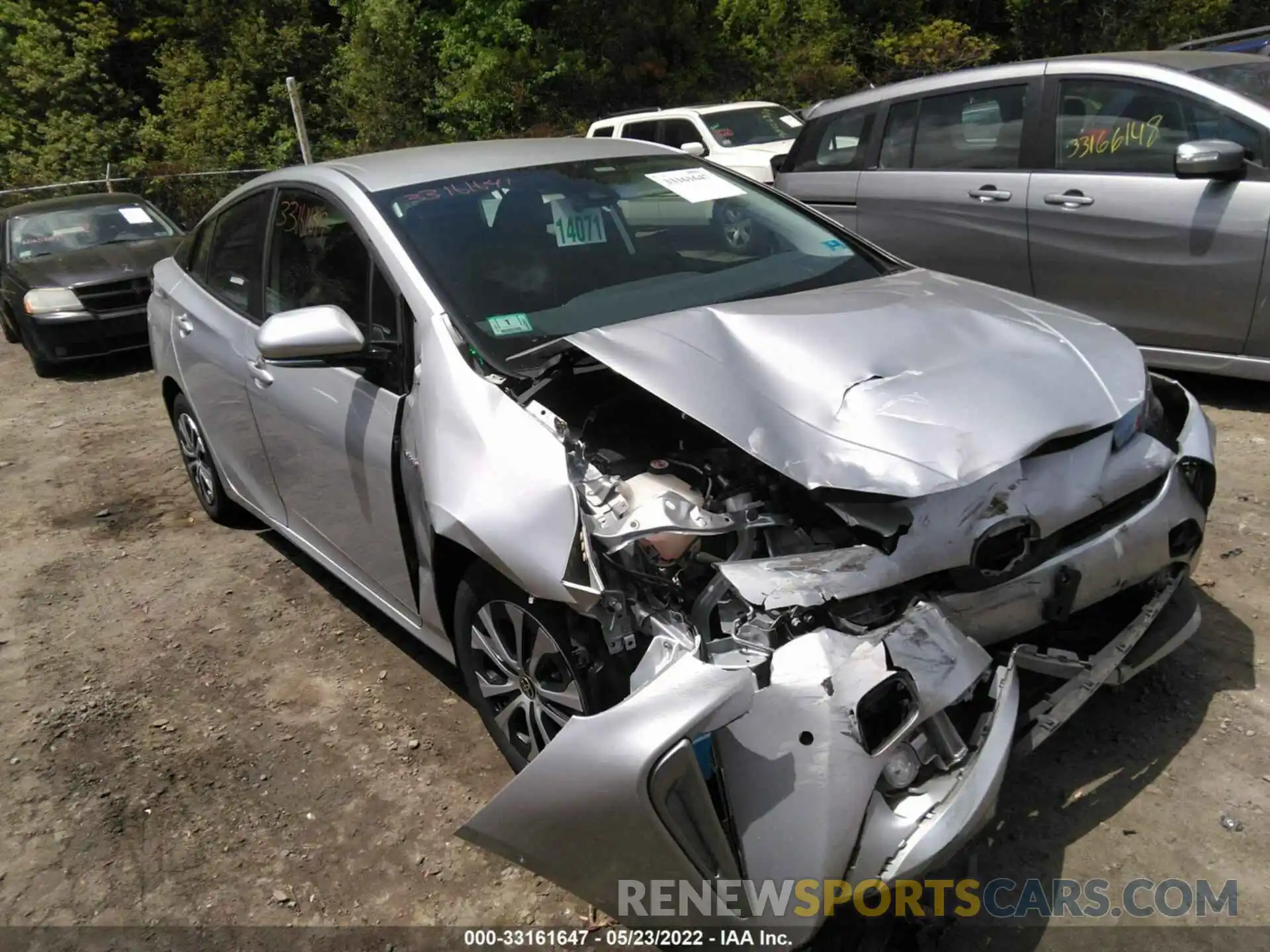 1 Photograph of a damaged car JTDL9RFU7L3015888 TOYOTA PRIUS 2020