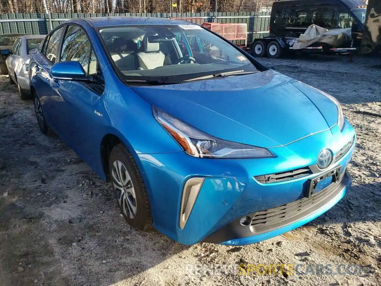 1 Photograph of a damaged car JTDL9RFU7L3016460 TOYOTA PRIUS 2020