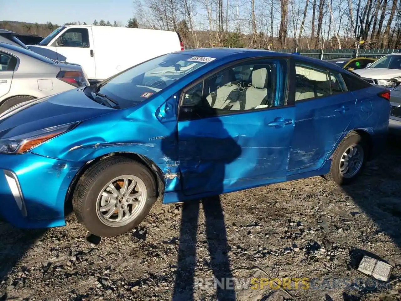 8 Photograph of a damaged car JTDL9RFU7L3016460 TOYOTA PRIUS 2020