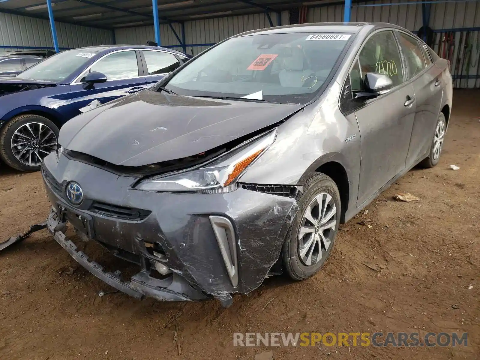 2 Photograph of a damaged car JTDL9RFU7L3018242 TOYOTA PRIUS 2020