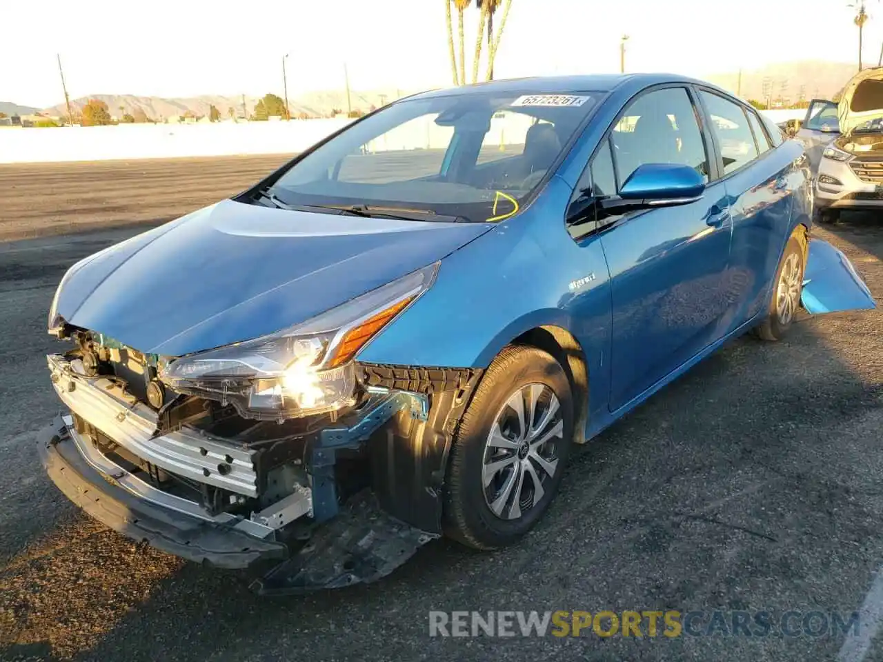 2 Photograph of a damaged car JTDL9RFU7L3019875 TOYOTA PRIUS 2020