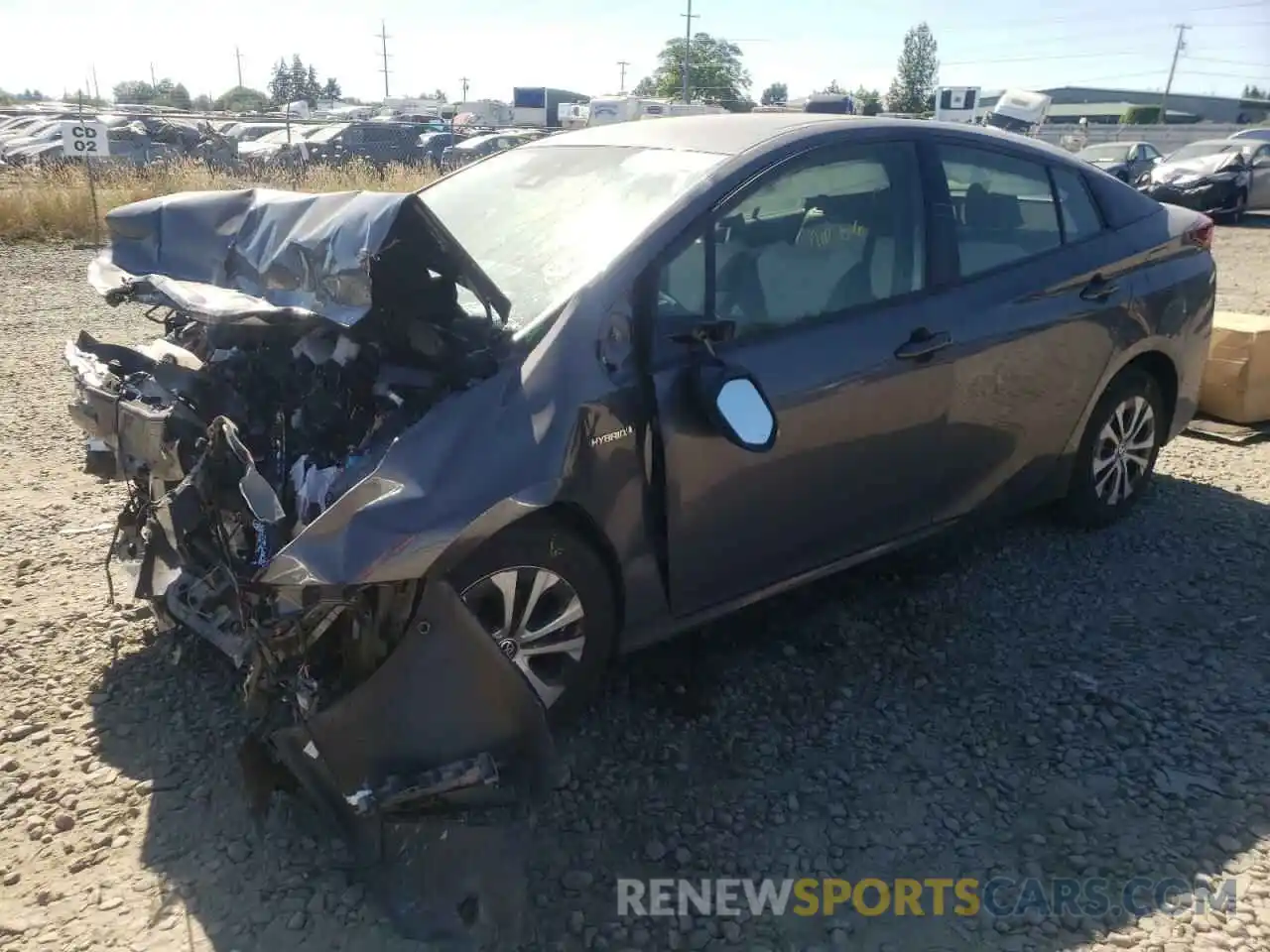 2 Photograph of a damaged car JTDL9RFU7L3020699 TOYOTA PRIUS 2020