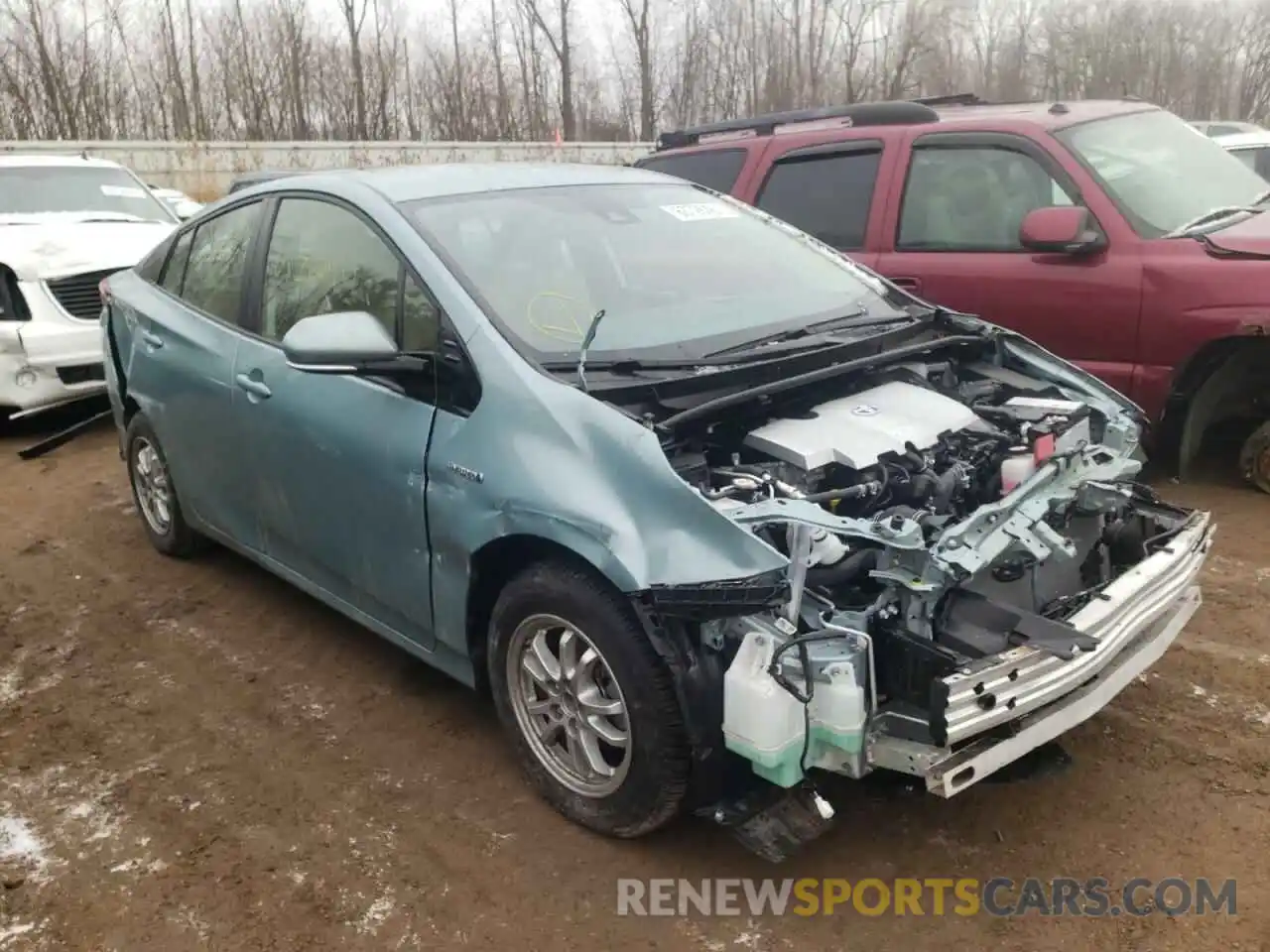 1 Photograph of a damaged car JTDL9RFU7L3021805 TOYOTA PRIUS 2020