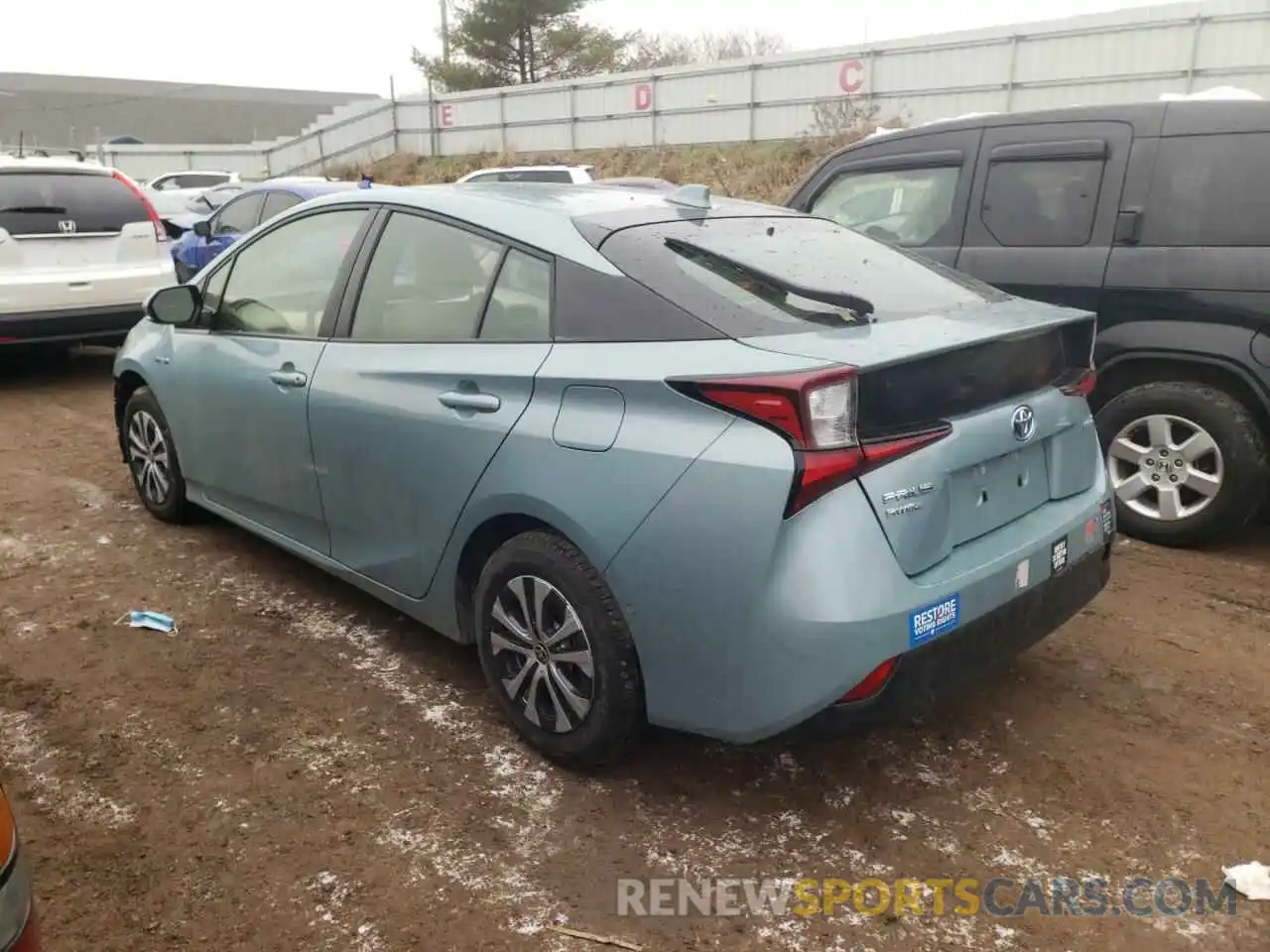 3 Фотография поврежденного автомобиля JTDL9RFU7L3021805 TOYOTA PRIUS 2020