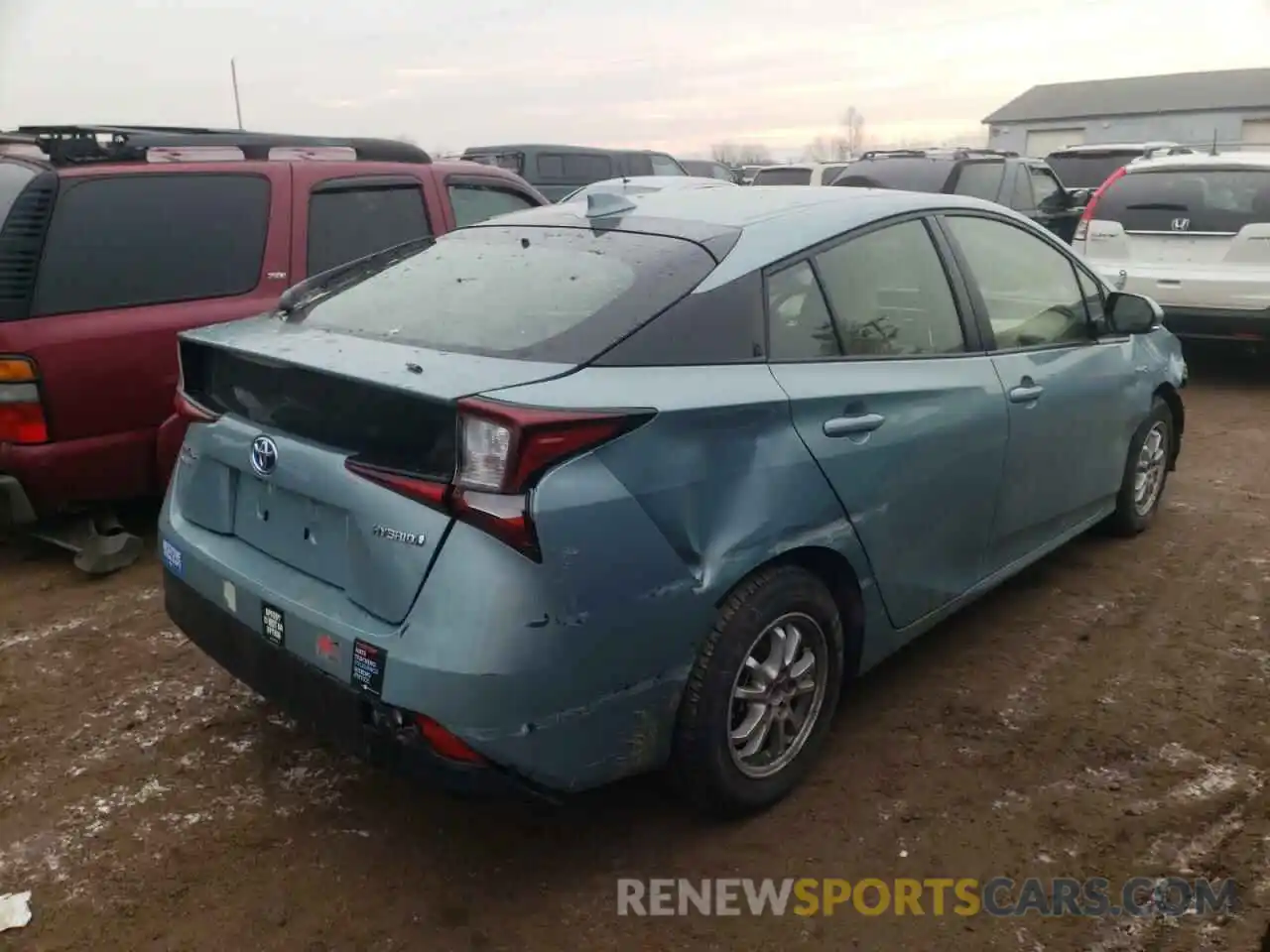 4 Photograph of a damaged car JTDL9RFU7L3021805 TOYOTA PRIUS 2020