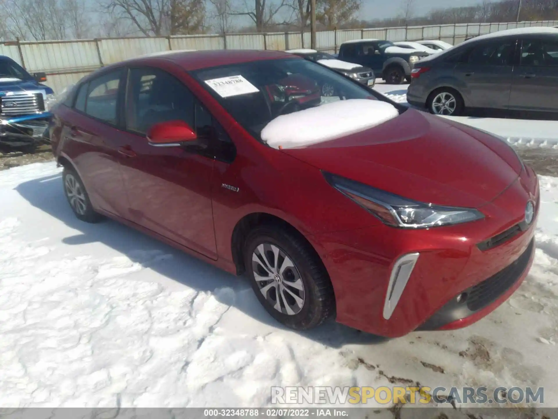 1 Photograph of a damaged car JTDL9RFU7L3021948 TOYOTA PRIUS 2020