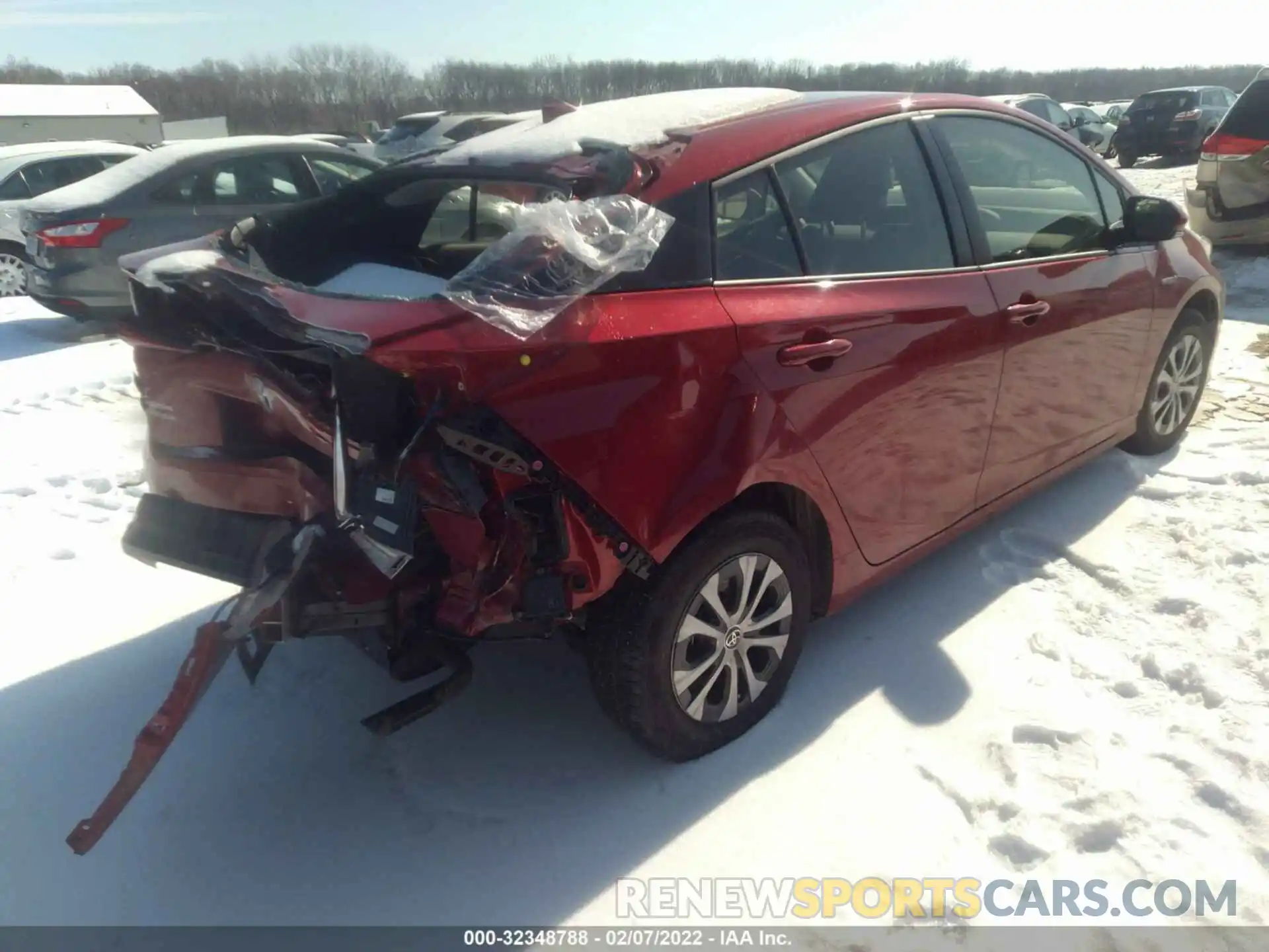 4 Photograph of a damaged car JTDL9RFU7L3021948 TOYOTA PRIUS 2020