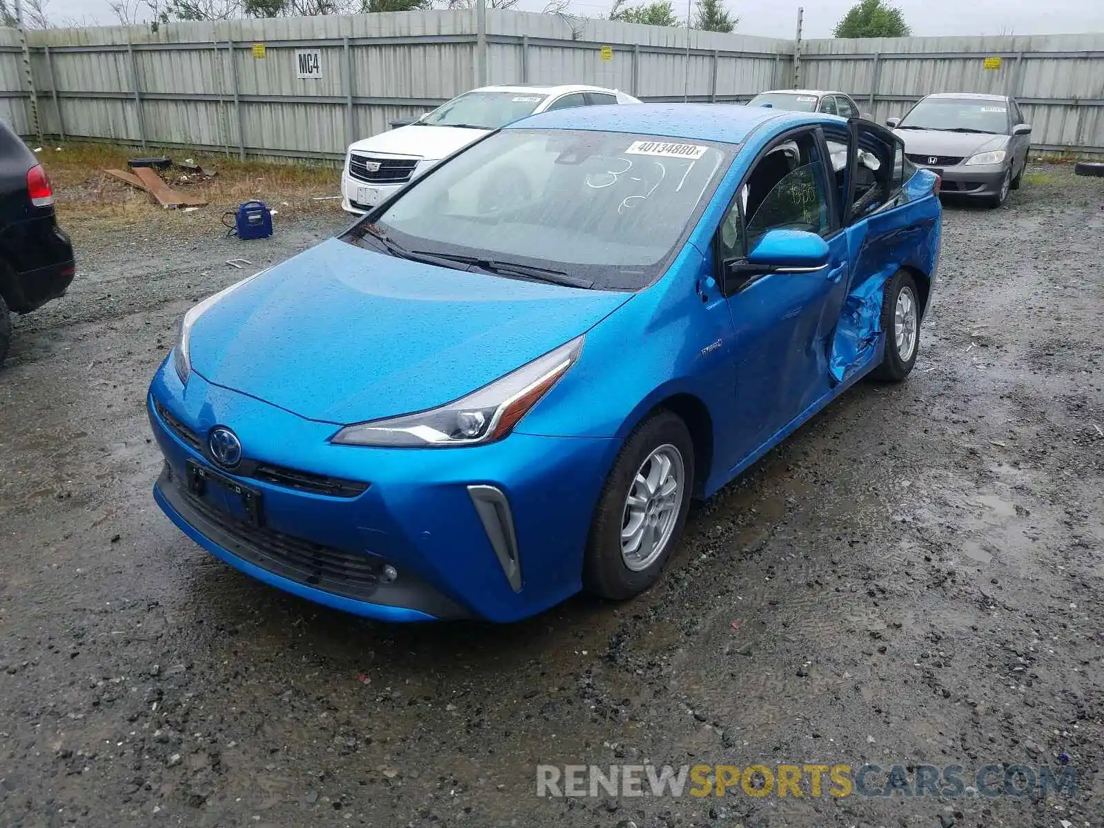 2 Photograph of a damaged car JTDL9RFU8L3014944 TOYOTA PRIUS 2020