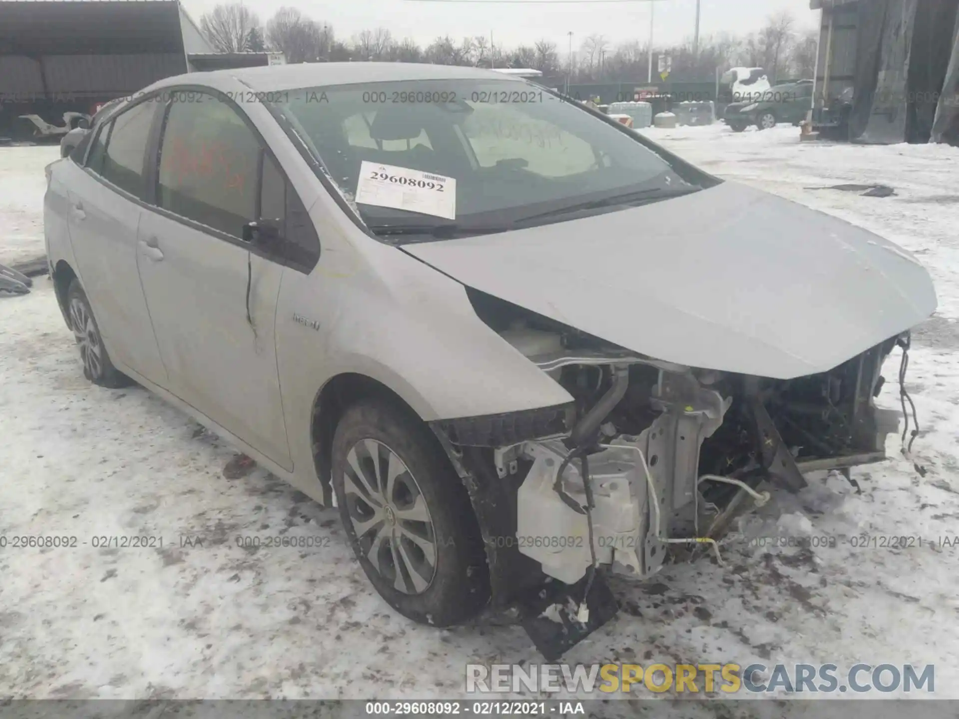 1 Photograph of a damaged car JTDL9RFU8L3015916 TOYOTA PRIUS 2020