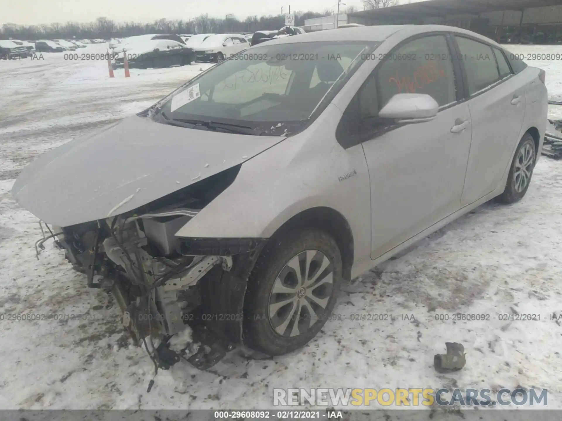 2 Фотография поврежденного автомобиля JTDL9RFU8L3015916 TOYOTA PRIUS 2020