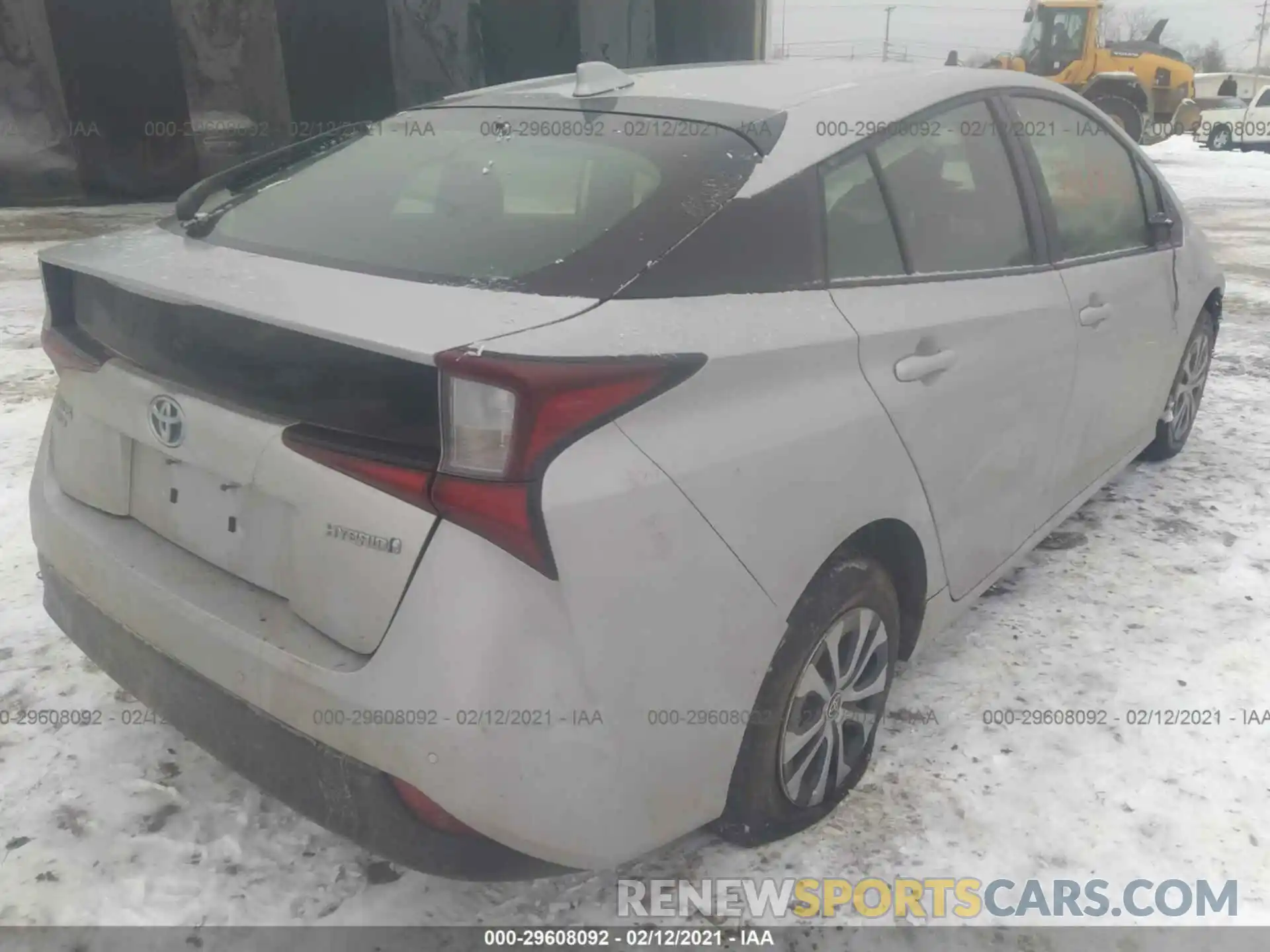 4 Photograph of a damaged car JTDL9RFU8L3015916 TOYOTA PRIUS 2020