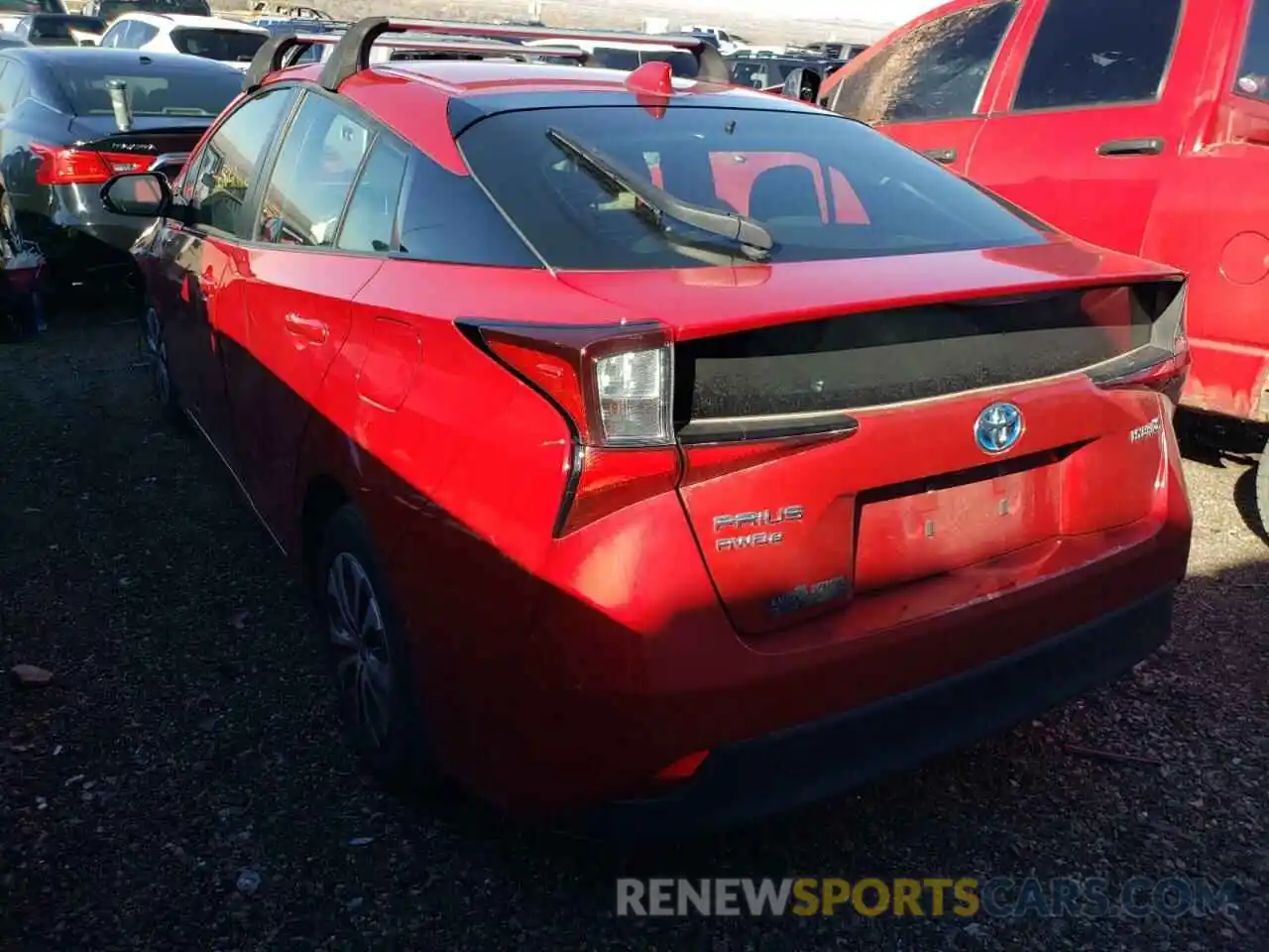 3 Photograph of a damaged car JTDL9RFU8L3017441 TOYOTA PRIUS 2020