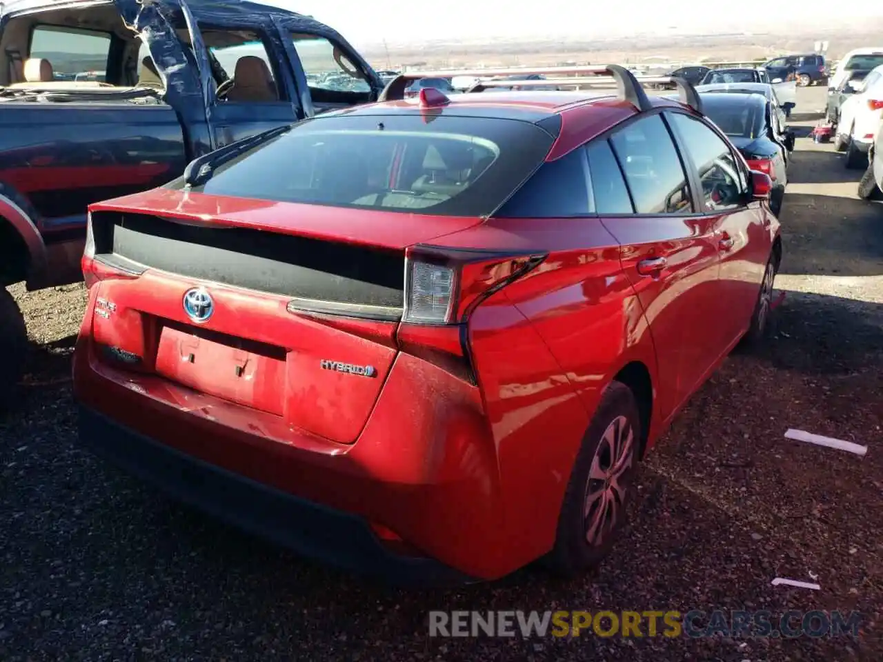 4 Photograph of a damaged car JTDL9RFU8L3017441 TOYOTA PRIUS 2020