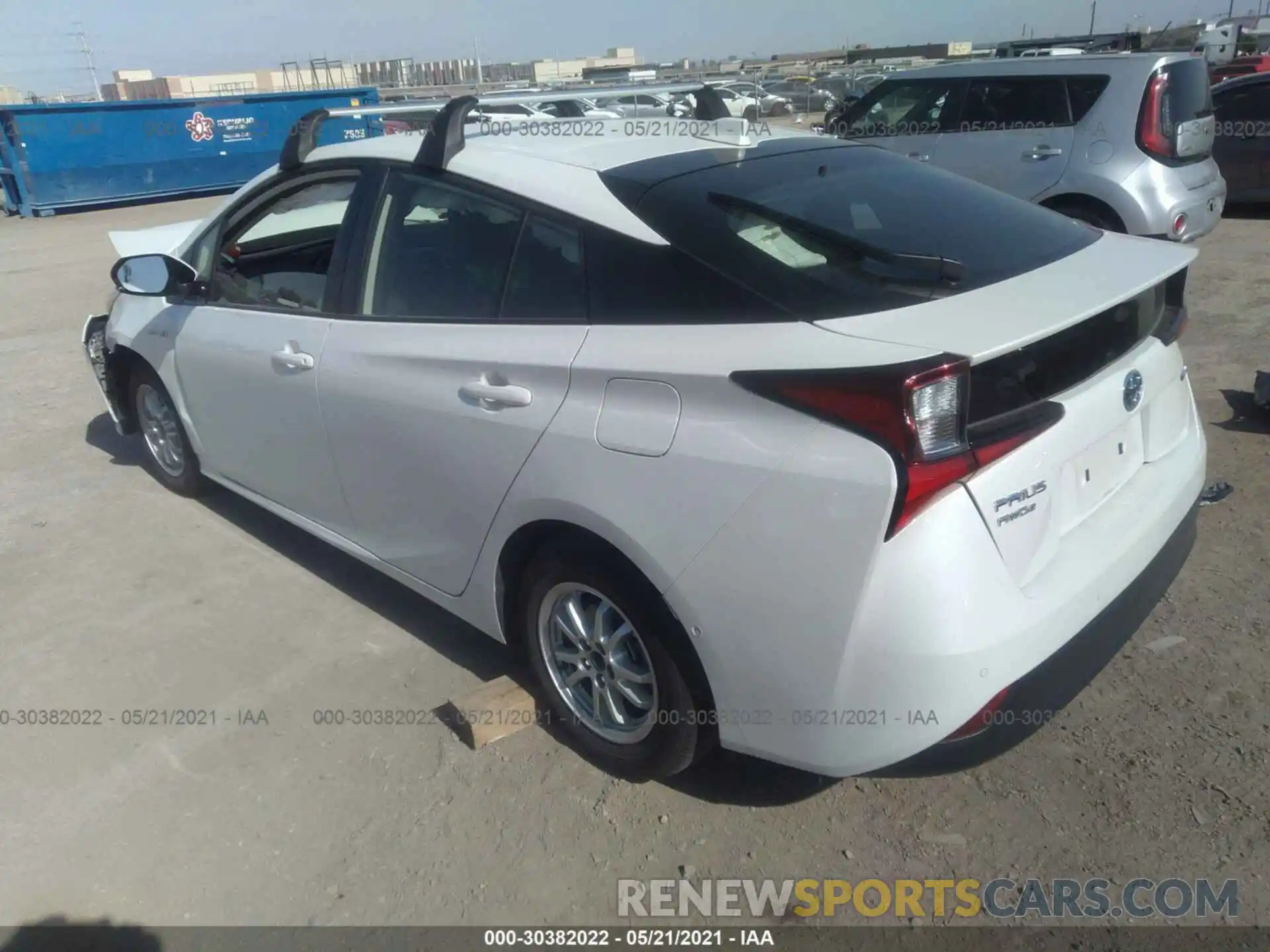 3 Photograph of a damaged car JTDL9RFU8L3018072 TOYOTA PRIUS 2020