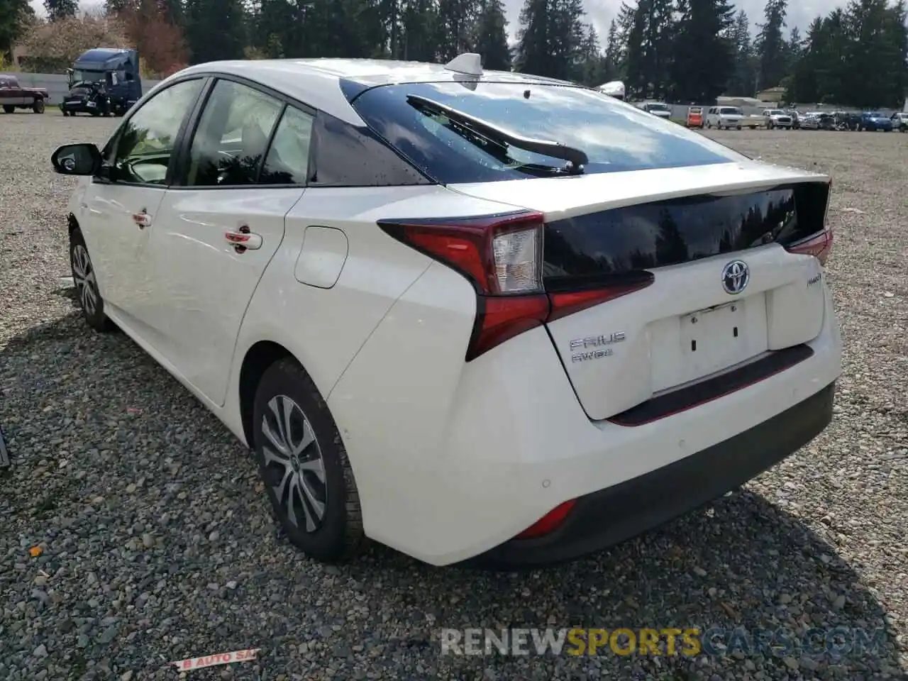 3 Photograph of a damaged car JTDL9RFU8L3020081 TOYOTA PRIUS 2020