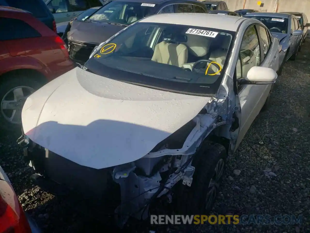 2 Photograph of a damaged car JTDL9RFU8L3020940 TOYOTA PRIUS 2020