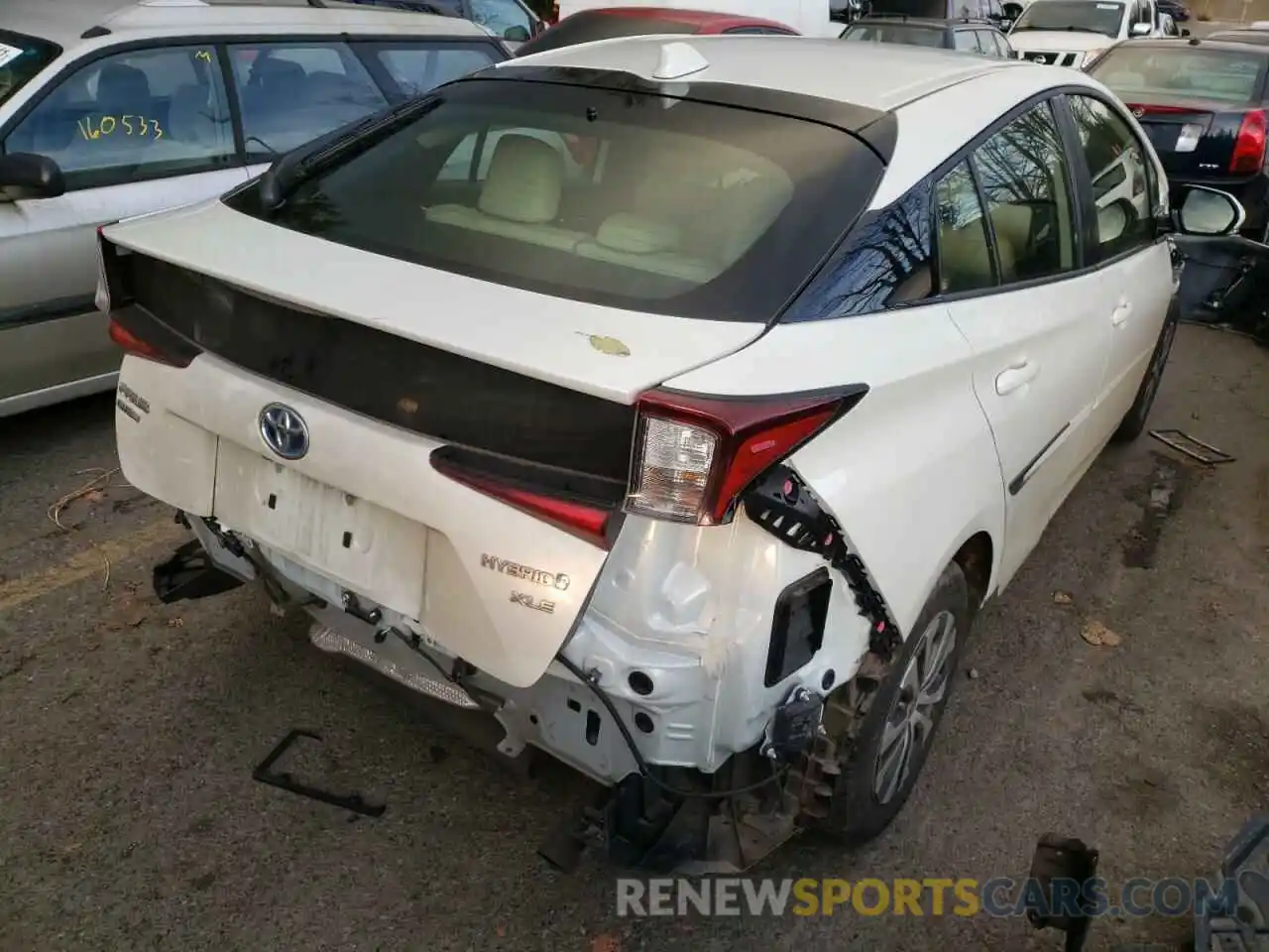 4 Photograph of a damaged car JTDL9RFU8L3020940 TOYOTA PRIUS 2020