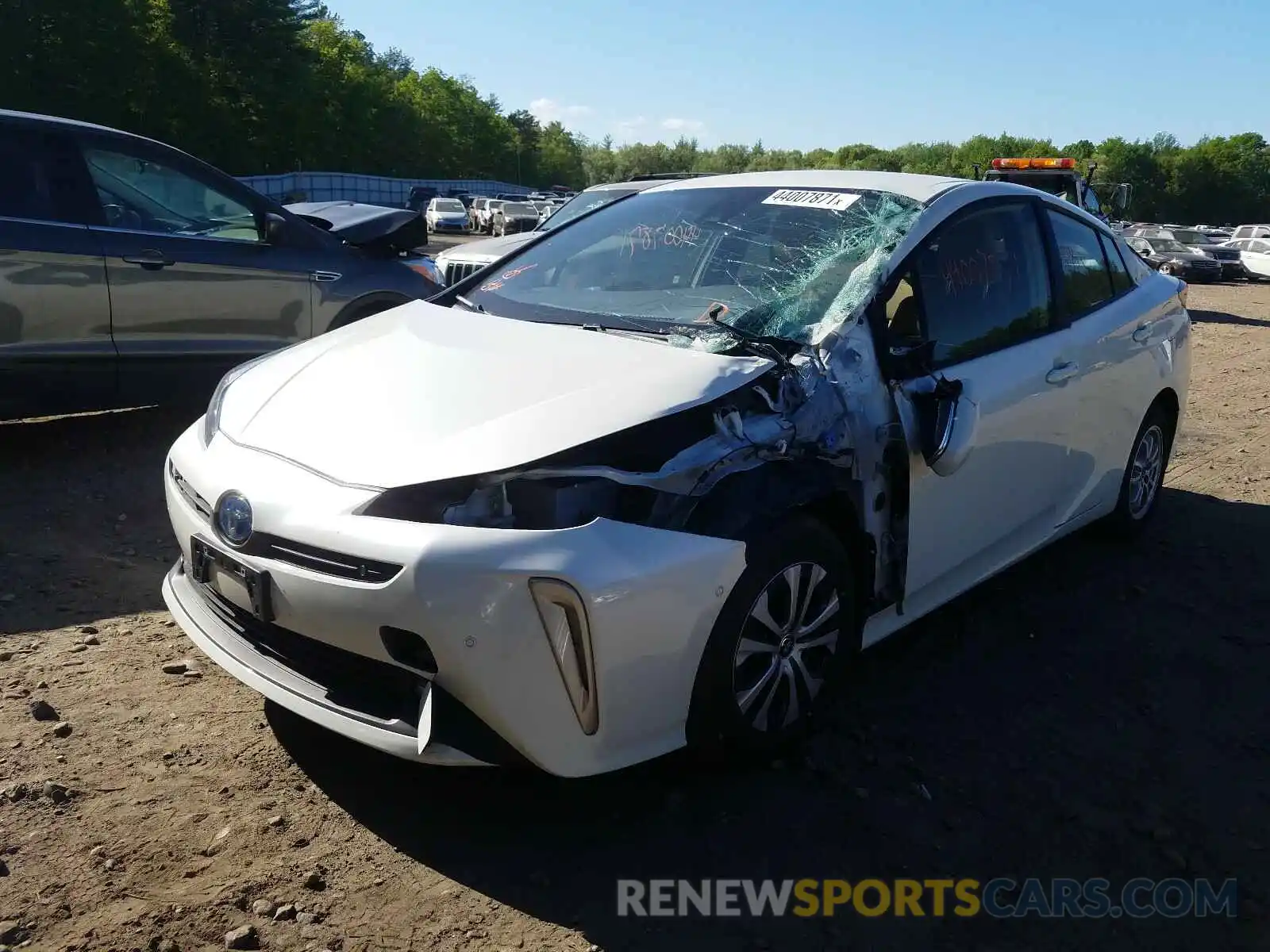 2 Photograph of a damaged car JTDL9RFU8L3022168 TOYOTA PRIUS 2020