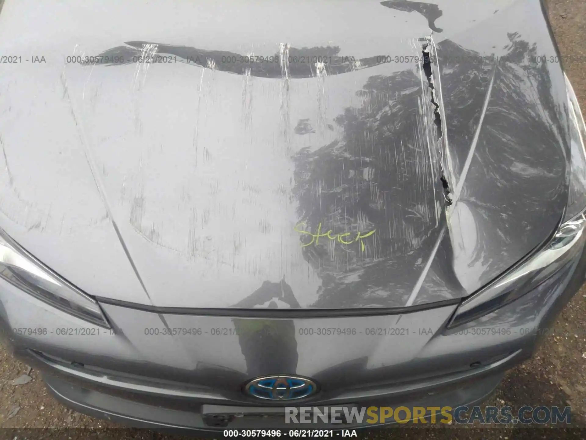 10 Фотография поврежденного автомобиля JTDL9RFU8L3022185 TOYOTA PRIUS 2020