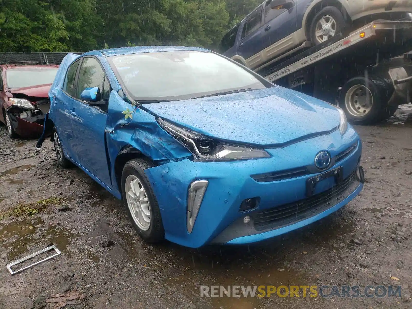 1 Photograph of a damaged car JTDL9RFU9L3013236 TOYOTA PRIUS 2020