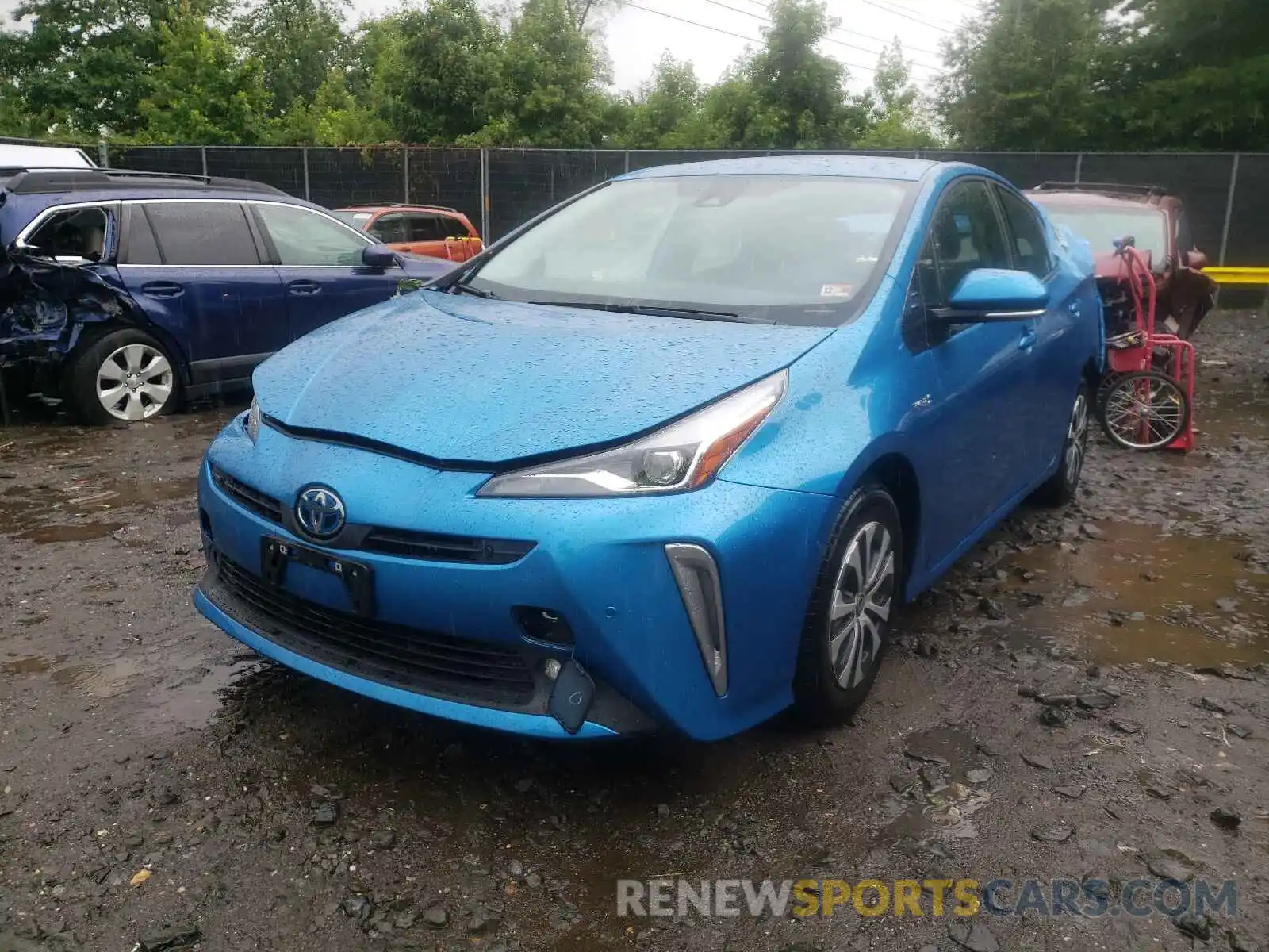 2 Photograph of a damaged car JTDL9RFU9L3013236 TOYOTA PRIUS 2020