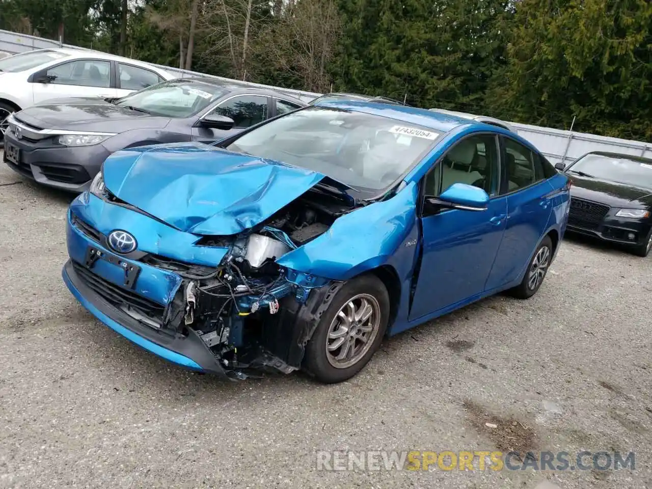 1 Photograph of a damaged car JTDL9RFU9L3016573 TOYOTA PRIUS 2020