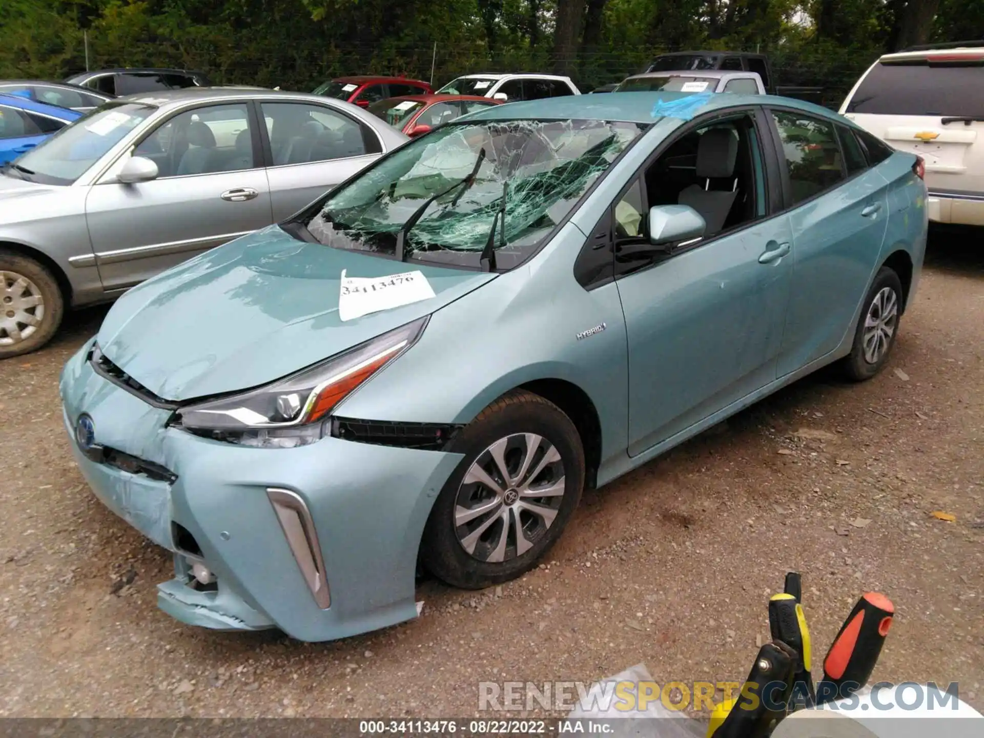 2 Фотография поврежденного автомобиля JTDL9RFU9L3018808 TOYOTA PRIUS 2020