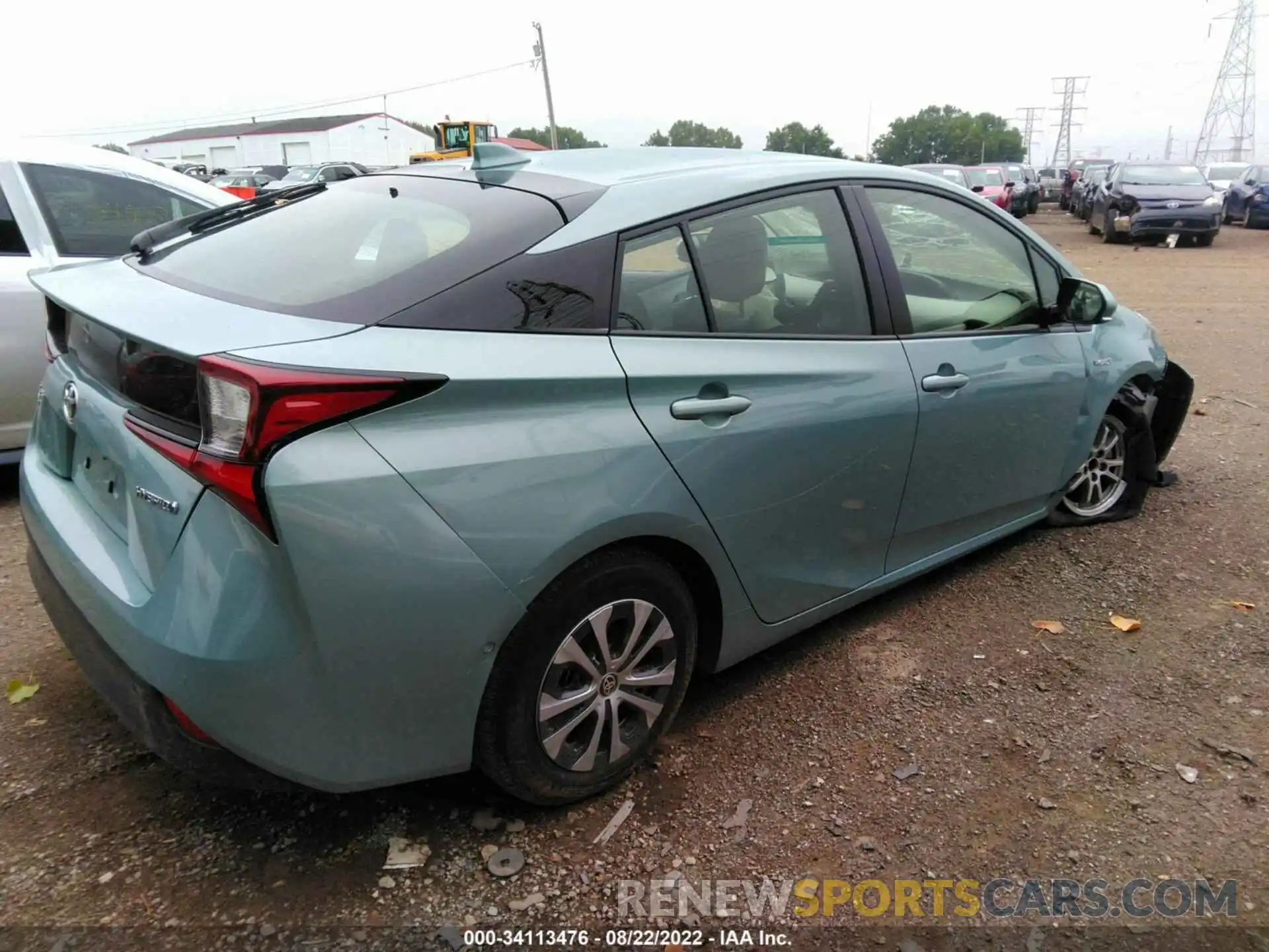 4 Фотография поврежденного автомобиля JTDL9RFU9L3018808 TOYOTA PRIUS 2020