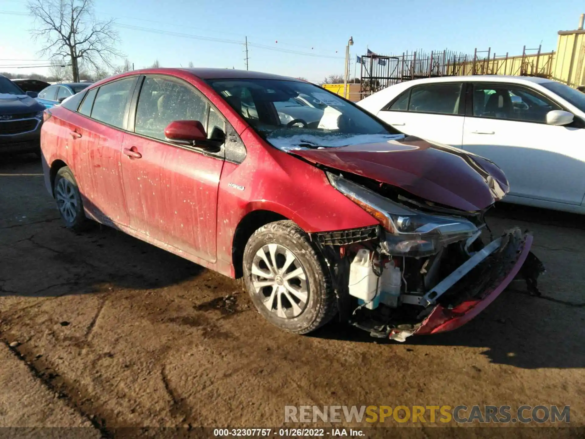 1 Photograph of a damaged car JTDL9RFU9L3022163 TOYOTA PRIUS 2020