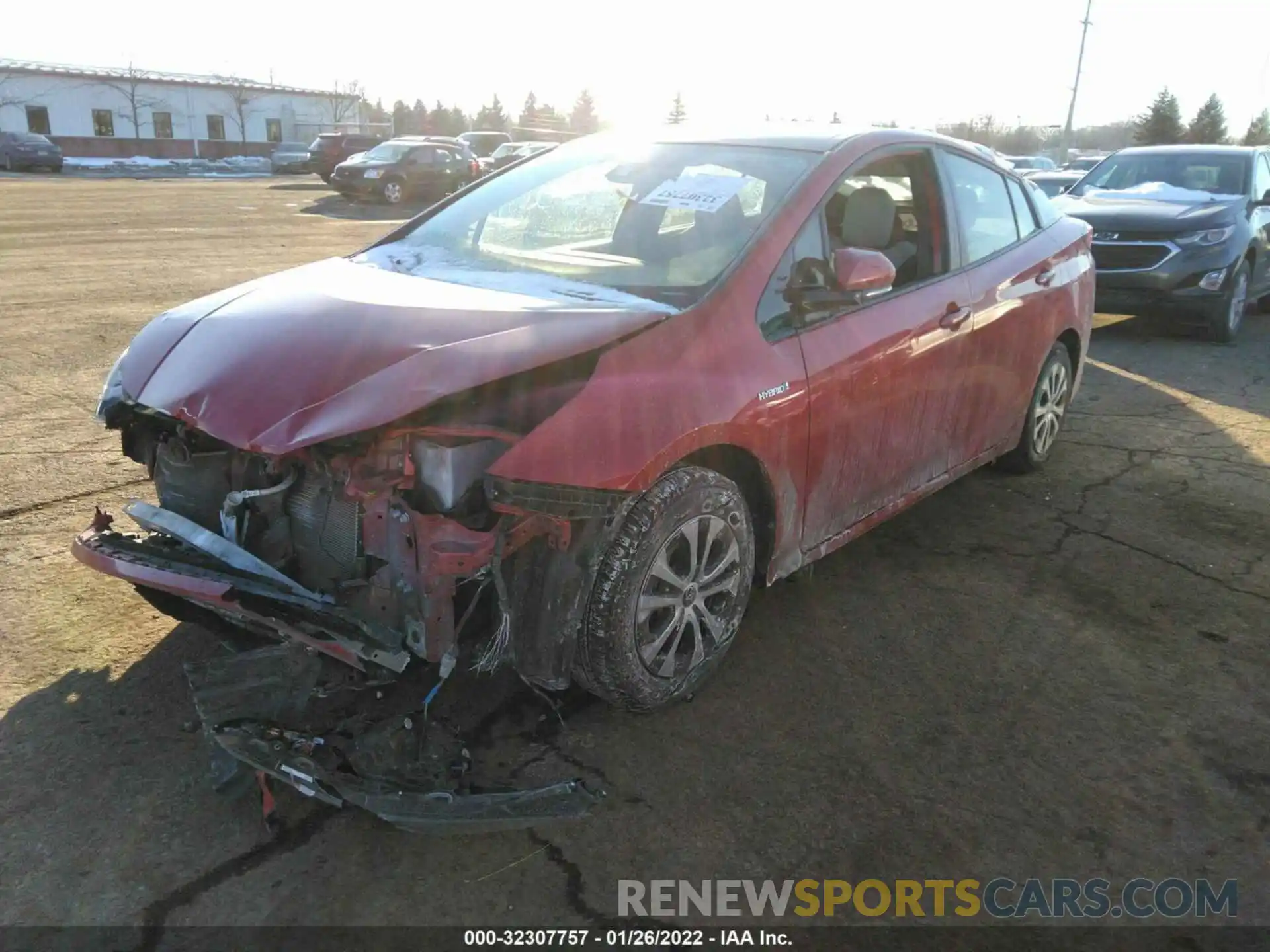 2 Photograph of a damaged car JTDL9RFU9L3022163 TOYOTA PRIUS 2020