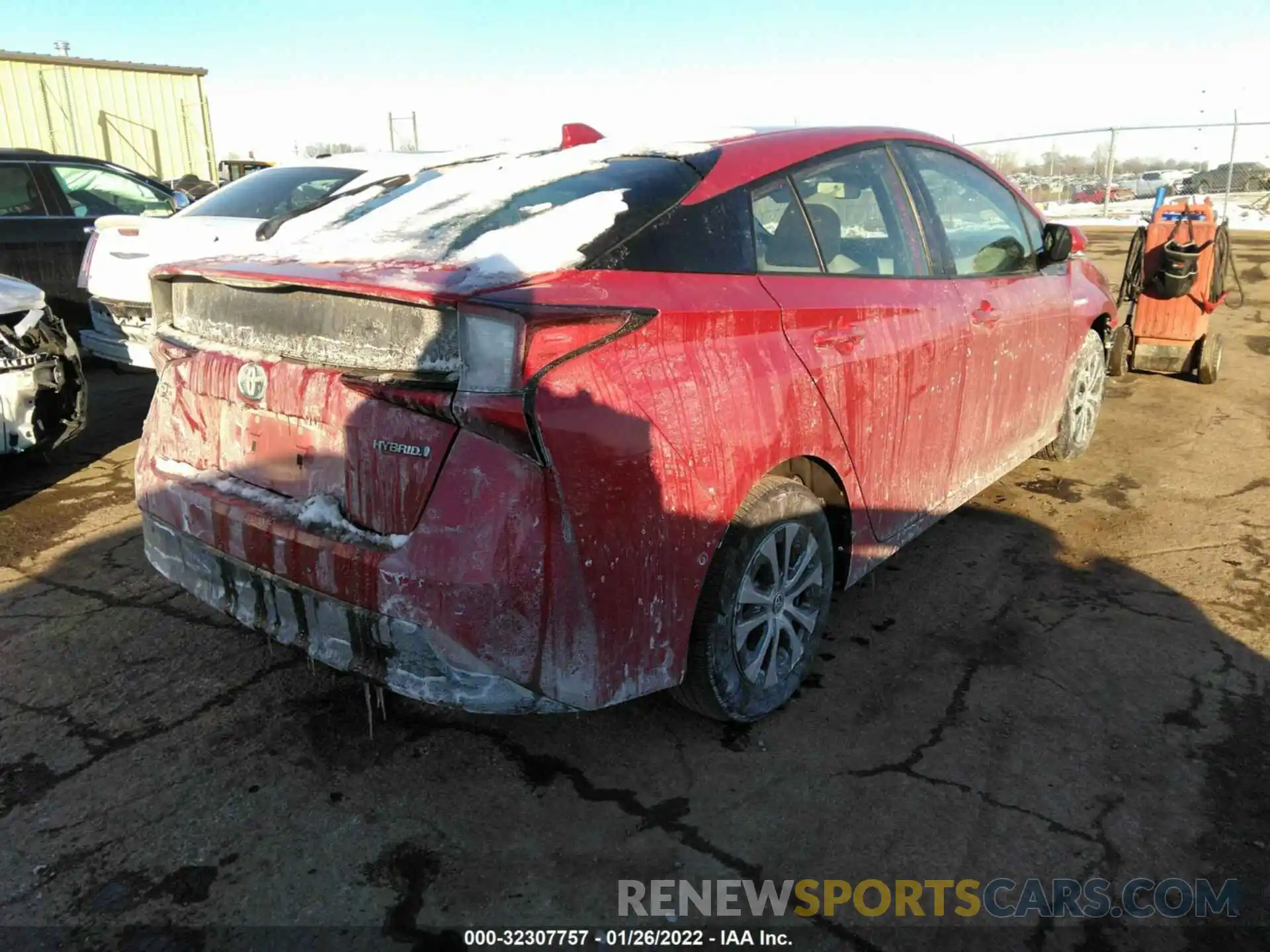 4 Photograph of a damaged car JTDL9RFU9L3022163 TOYOTA PRIUS 2020