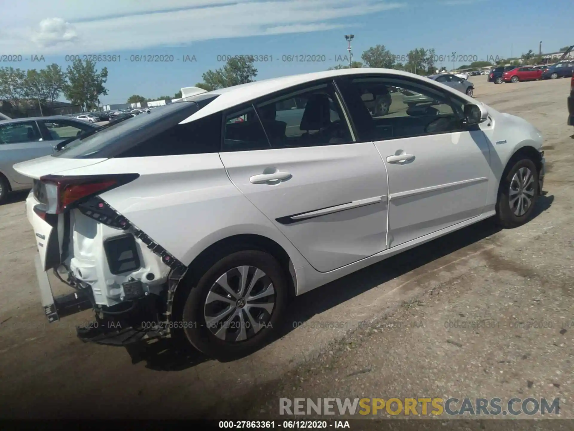 4 Photograph of a damaged car JTDL9RFUXL3****** TOYOTA PRIUS 2020