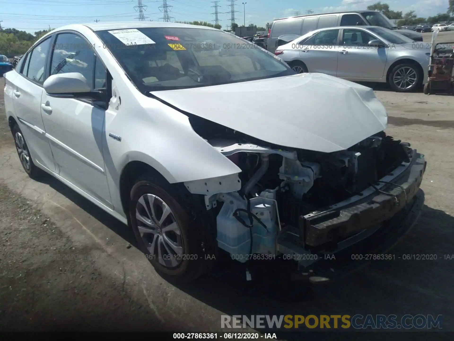 6 Photograph of a damaged car JTDL9RFUXL3****** TOYOTA PRIUS 2020