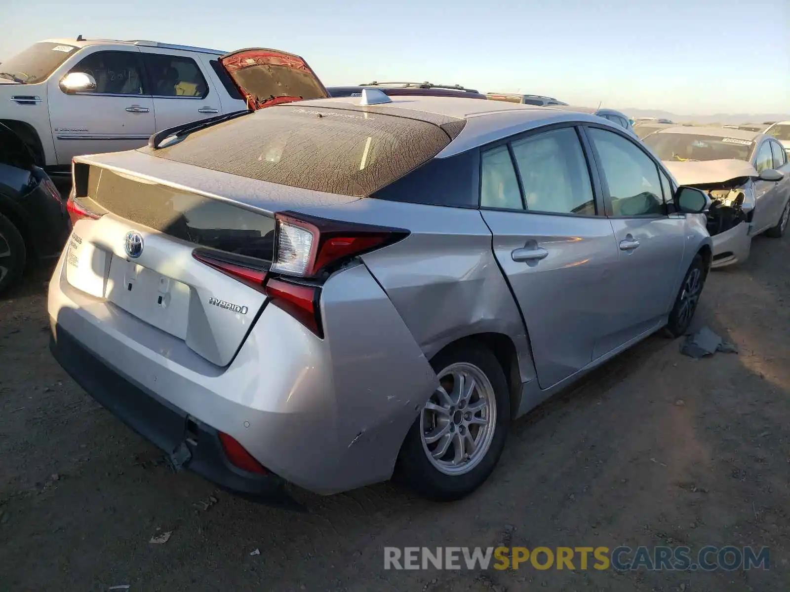 4 Photograph of a damaged car JTDL9RFUXL3013780 TOYOTA PRIUS 2020