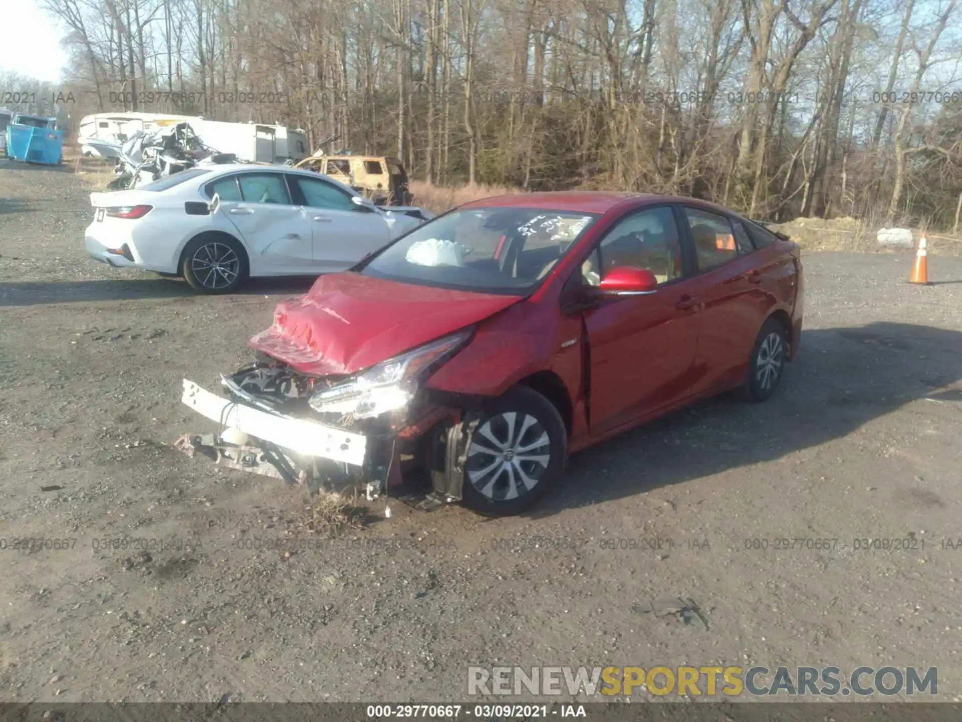 2 Photograph of a damaged car JTDL9RFUXL3015156 TOYOTA PRIUS 2020