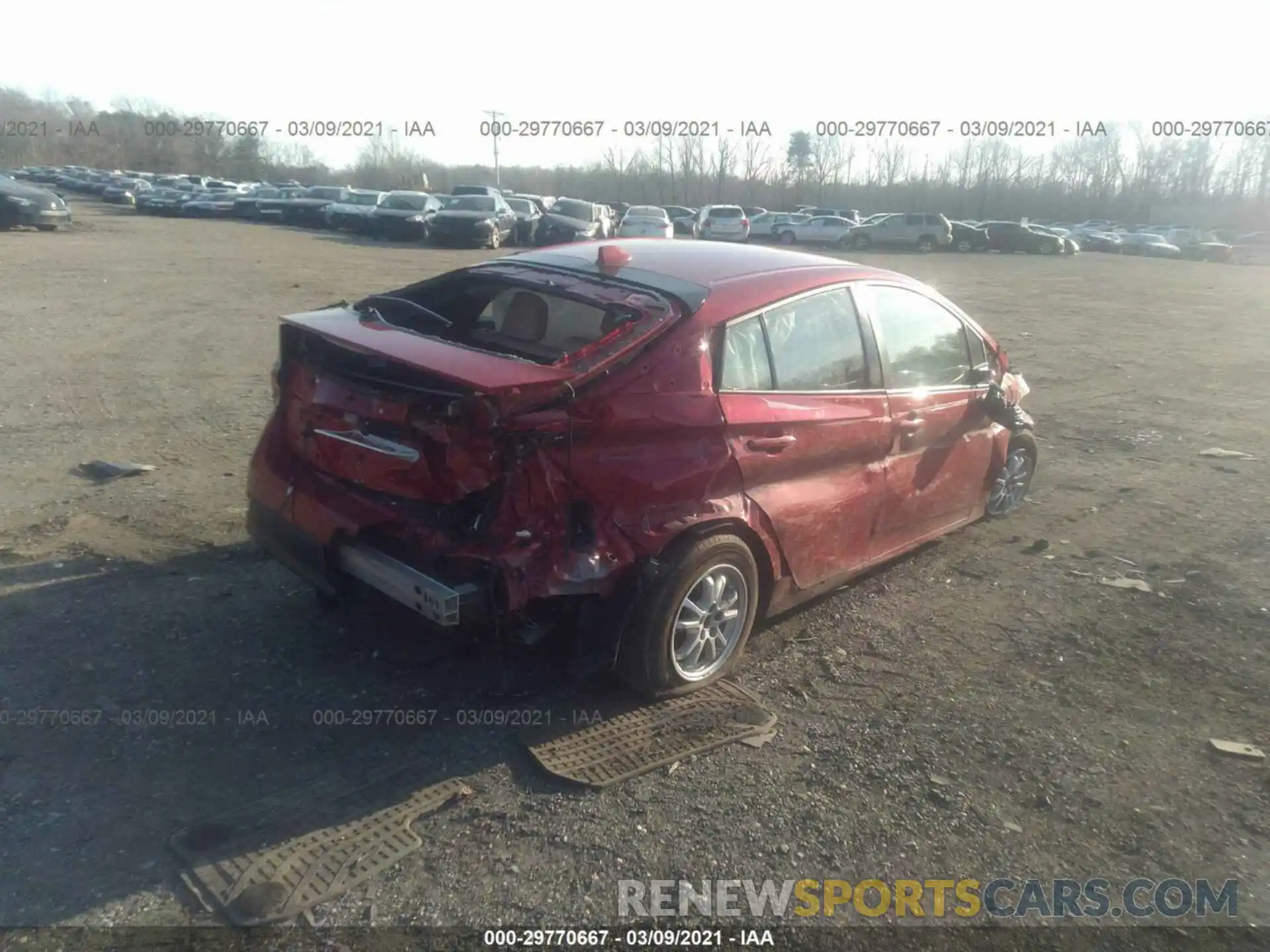 4 Photograph of a damaged car JTDL9RFUXL3015156 TOYOTA PRIUS 2020