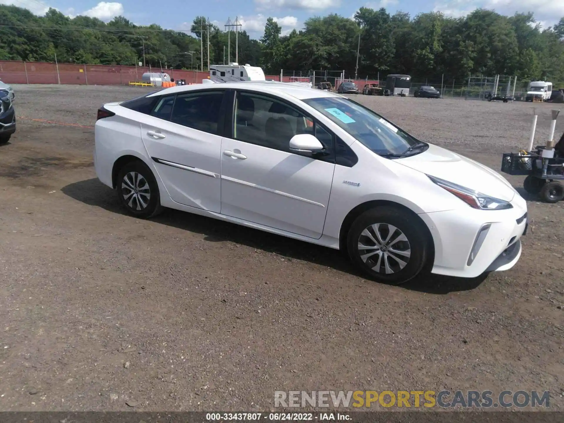 1 Photograph of a damaged car JTDL9RFUXL3015514 TOYOTA PRIUS 2020