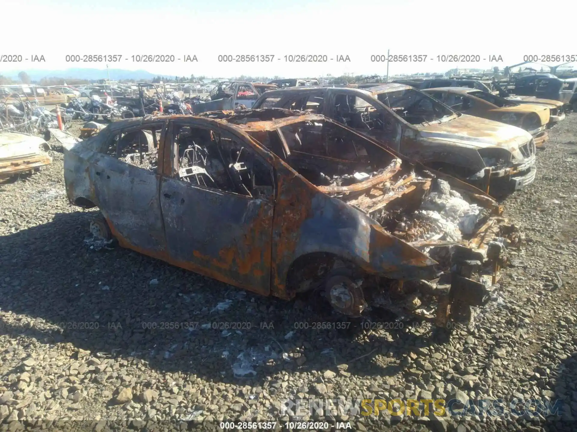 1 Photograph of a damaged car JTDL9RFUXL3017490 TOYOTA PRIUS 2020