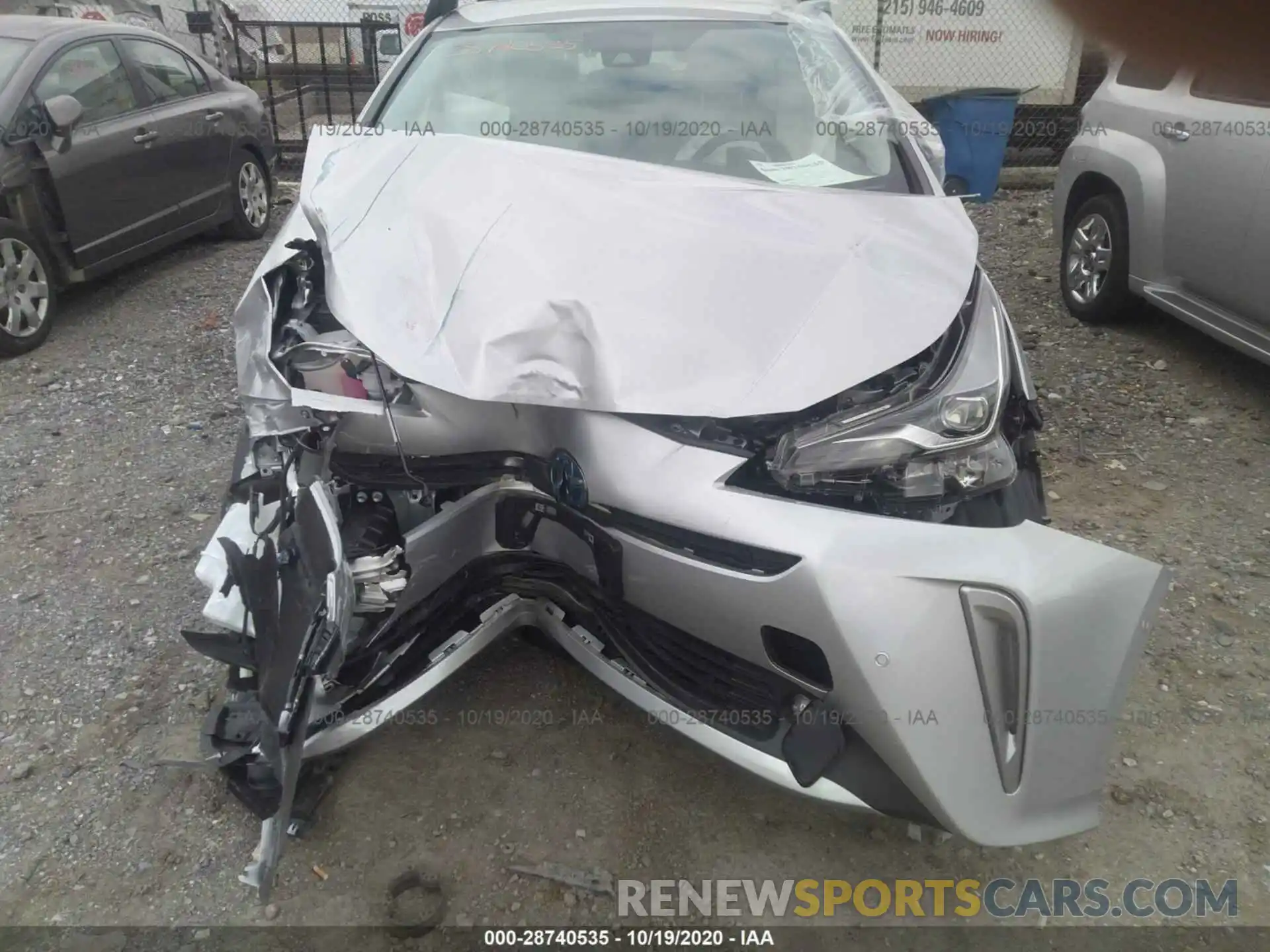 6 Photograph of a damaged car JTDL9RFUXL3017943 TOYOTA PRIUS 2020