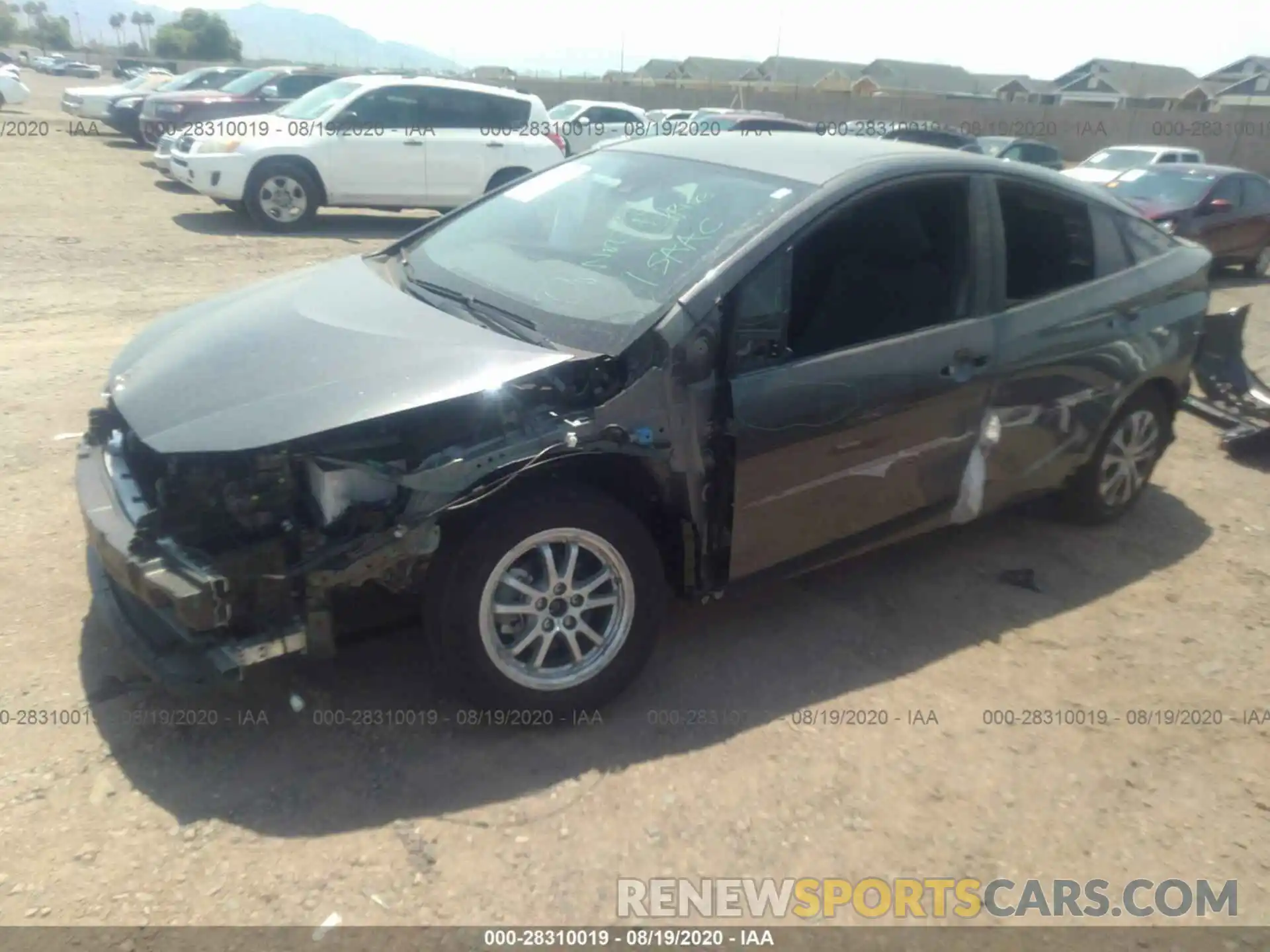 2 Photograph of a damaged car JTDL9RFUXL3018669 TOYOTA PRIUS 2020