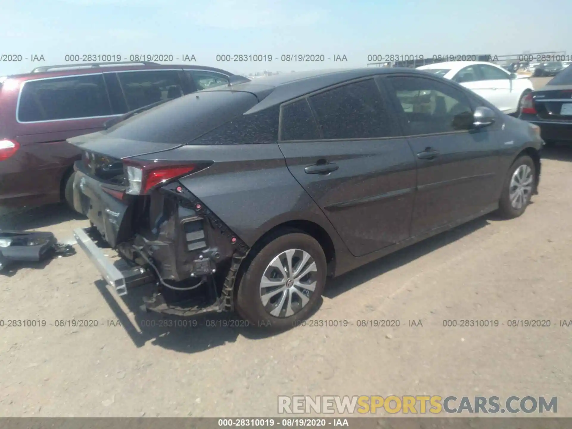 4 Фотография поврежденного автомобиля JTDL9RFUXL3018669 TOYOTA PRIUS 2020