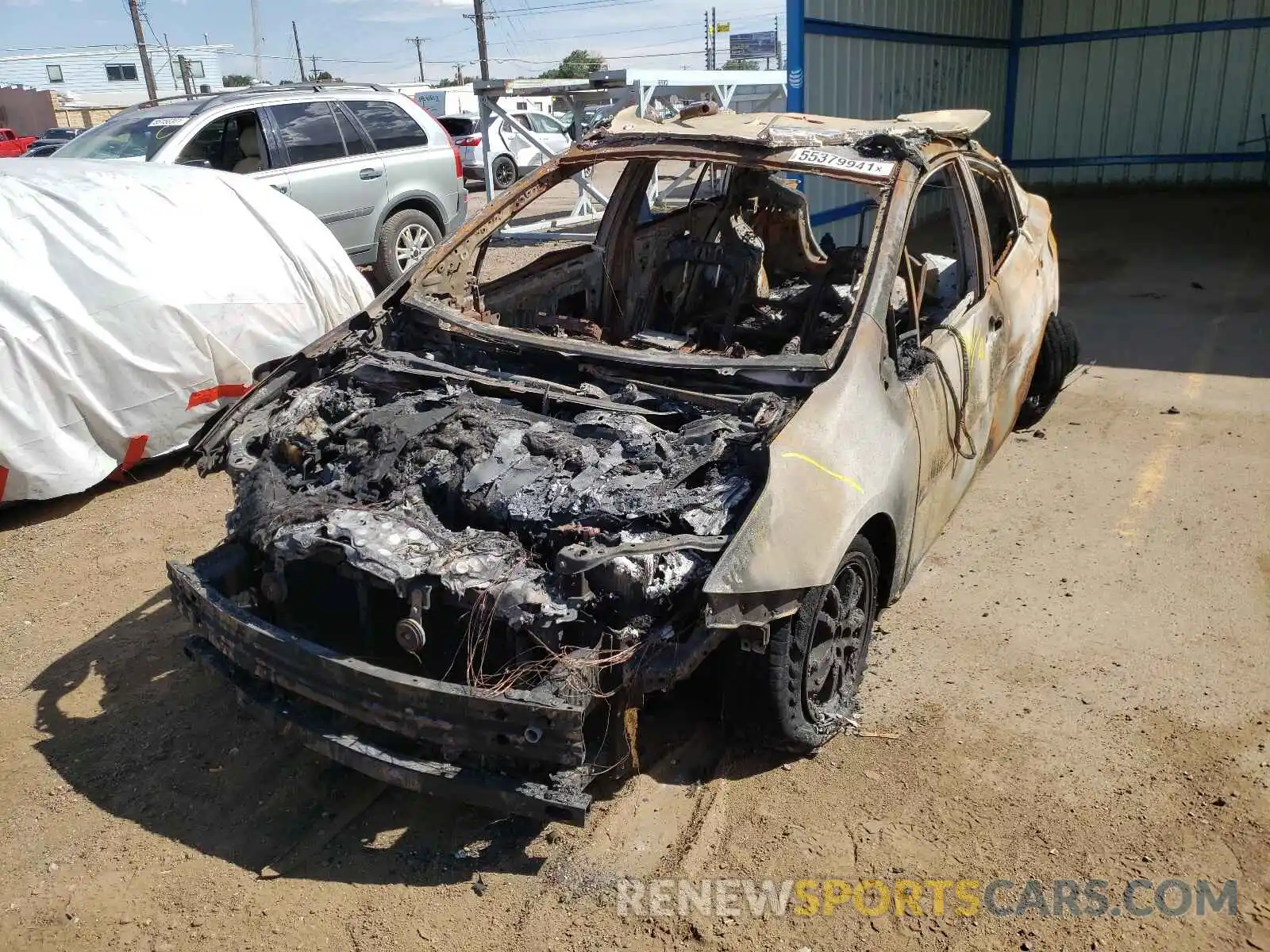 2 Photograph of a damaged car KTDL9RFU3L3014074 TOYOTA PRIUS 2020