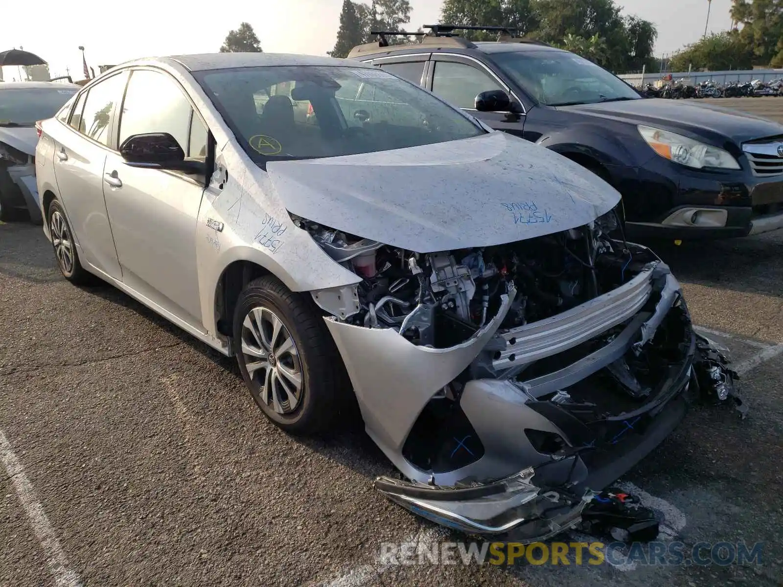 1 Photograph of a damaged car JTDKAMFP0M3168789 TOYOTA PRIUS 2021