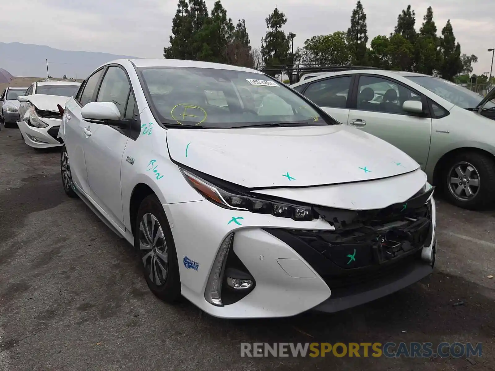 1 Photograph of a damaged car JTDKAMFP0M3174219 TOYOTA PRIUS 2021