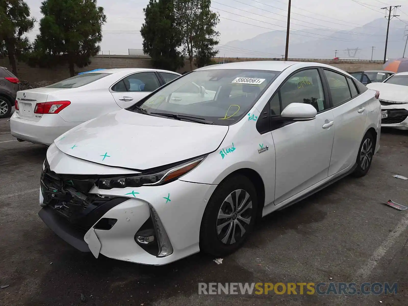 2 Photograph of a damaged car JTDKAMFP0M3174219 TOYOTA PRIUS 2021