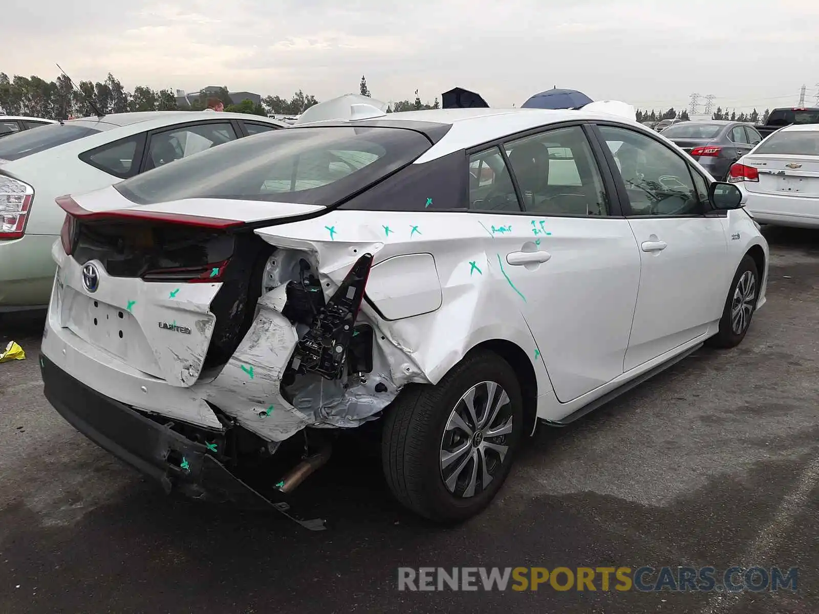 4 Photograph of a damaged car JTDKAMFP0M3174219 TOYOTA PRIUS 2021