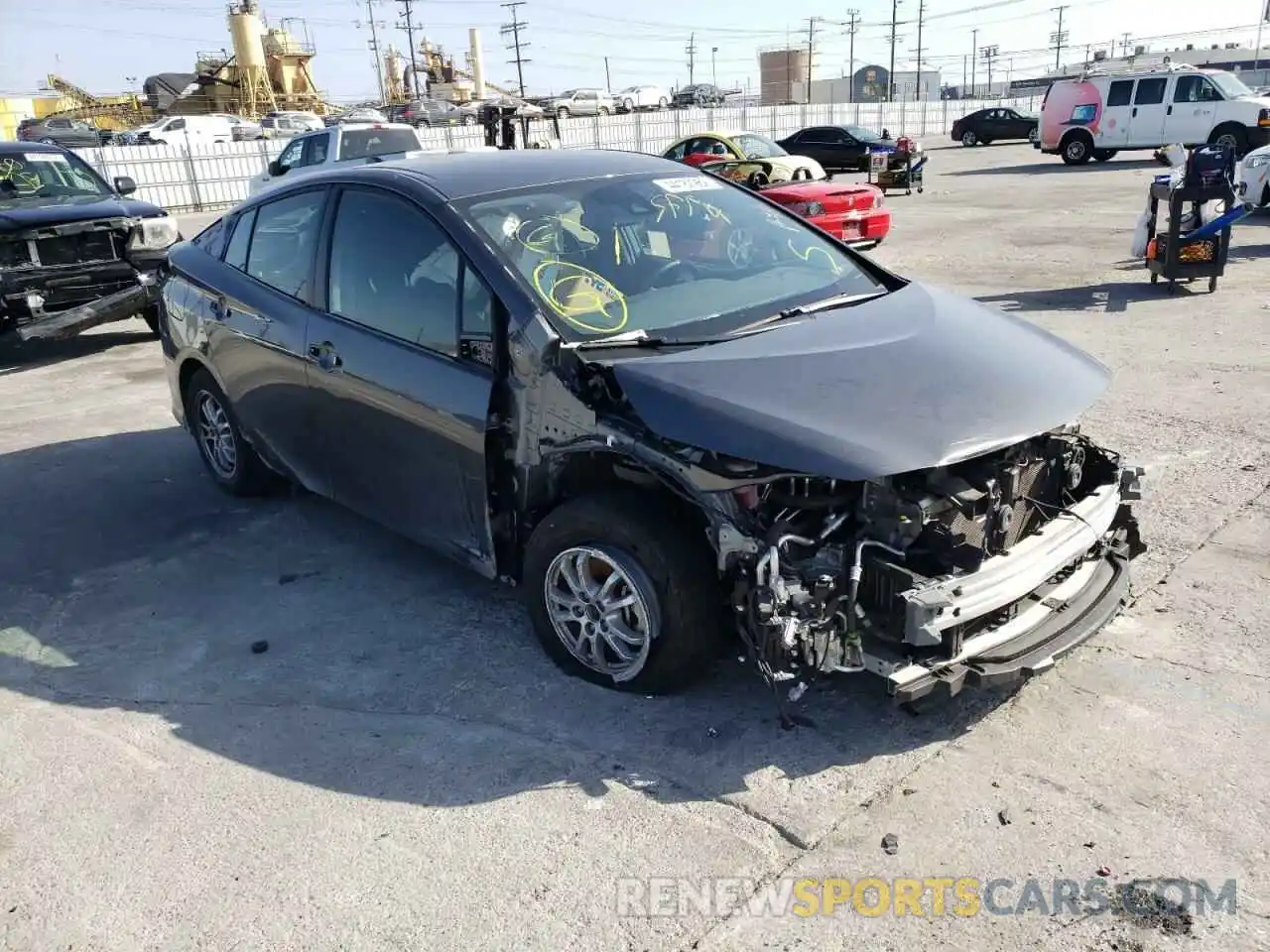 1 Photograph of a damaged car JTDKAMFP0M3181266 TOYOTA PRIUS 2021