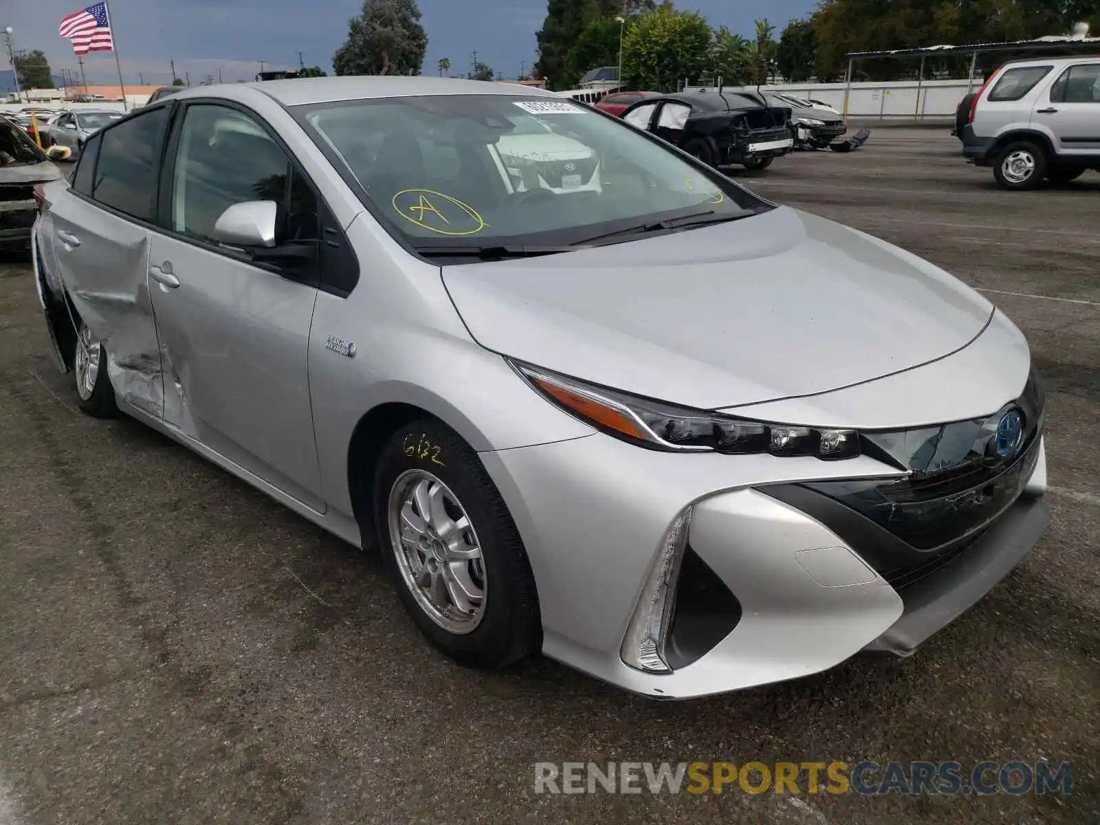 1 Photograph of a damaged car JTDKAMFP0M3181588 TOYOTA PRIUS 2021